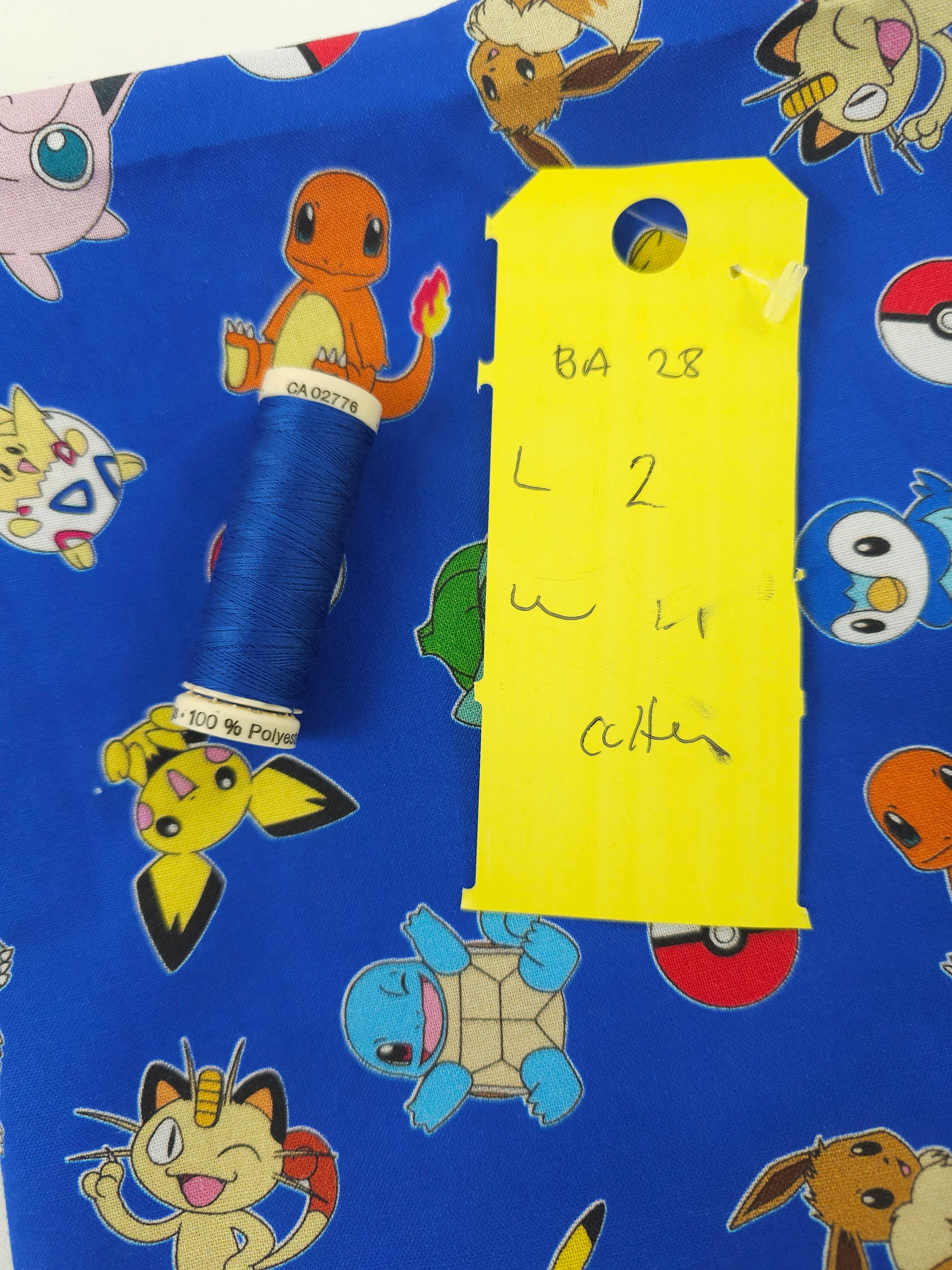 Blue Pokemon Cotton- 2m piece