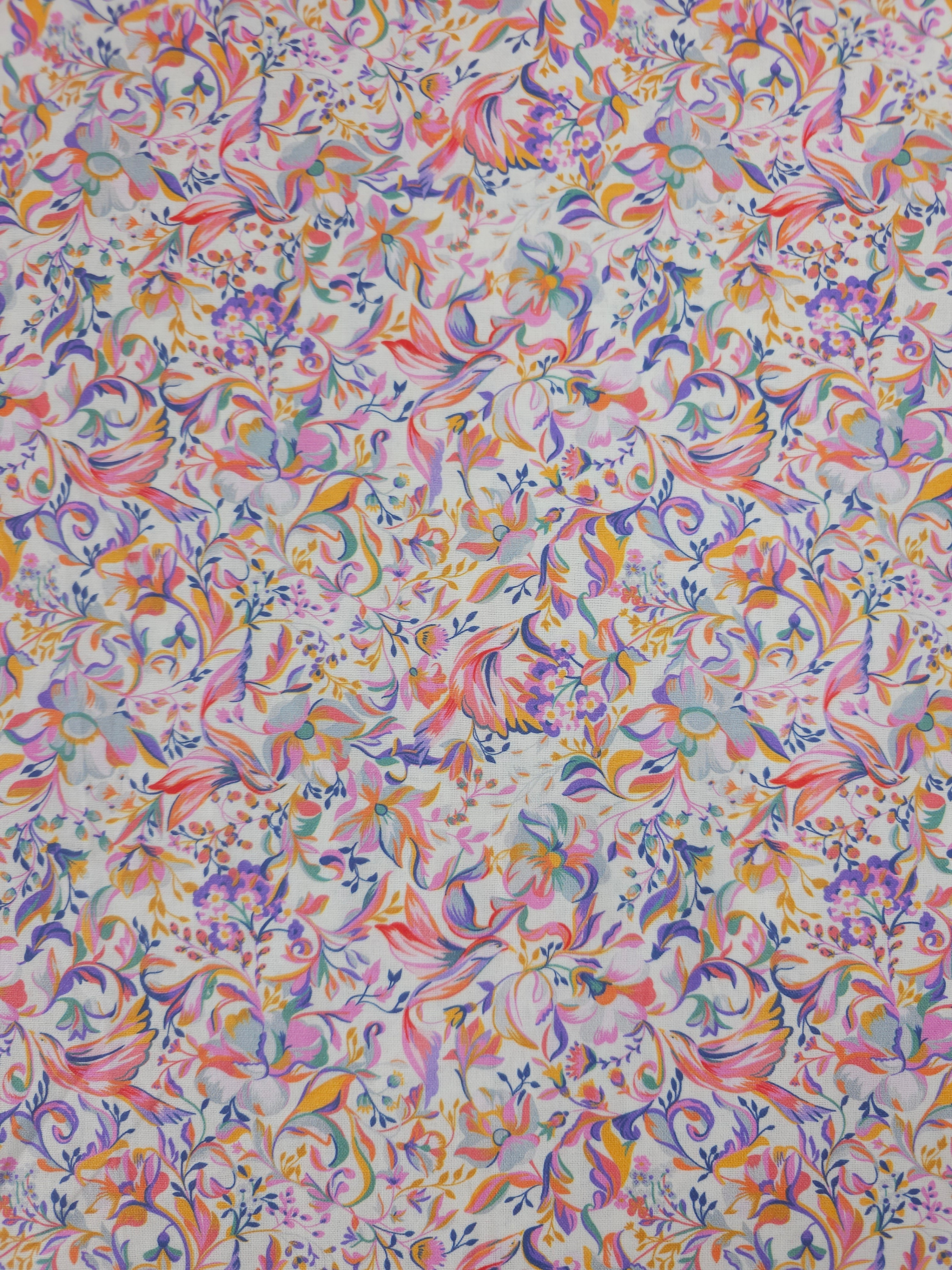 Paradise Floral Swirl 100% Cotton - Joann x Alexander Farmer