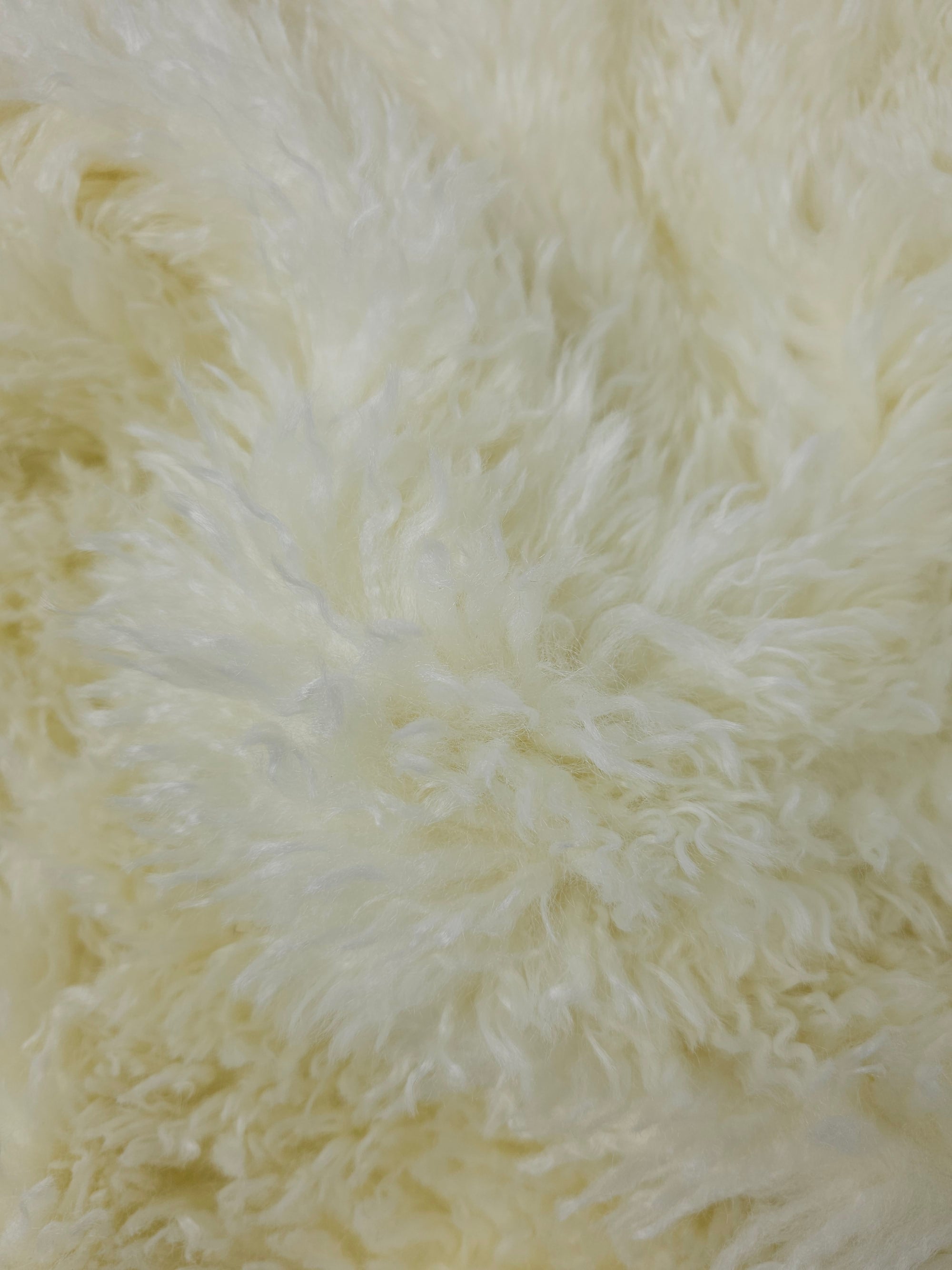 Ivory Cream Soft Shaggy Faux Fur