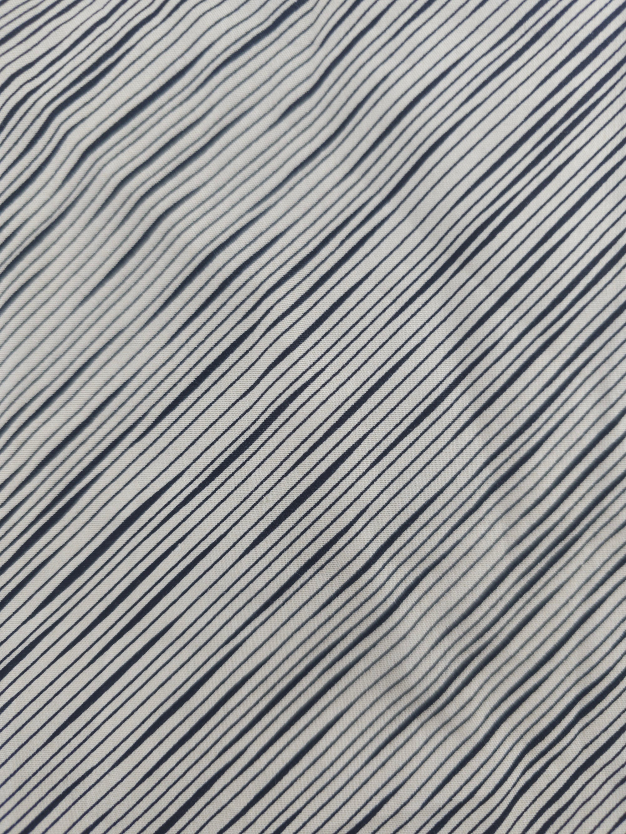Thin diagonal striped Cotton- 3.9m piece
