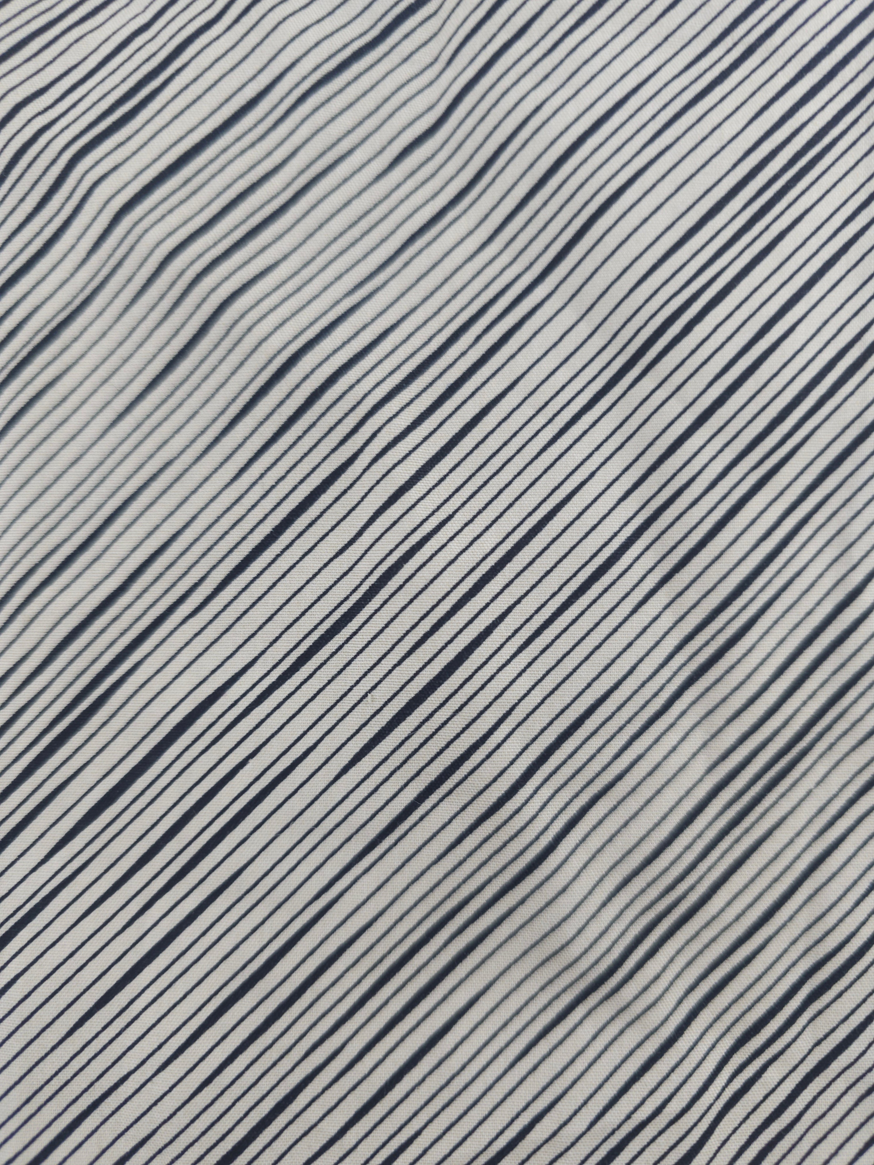 Thin diagonal striped Cotton- 3.9m piece