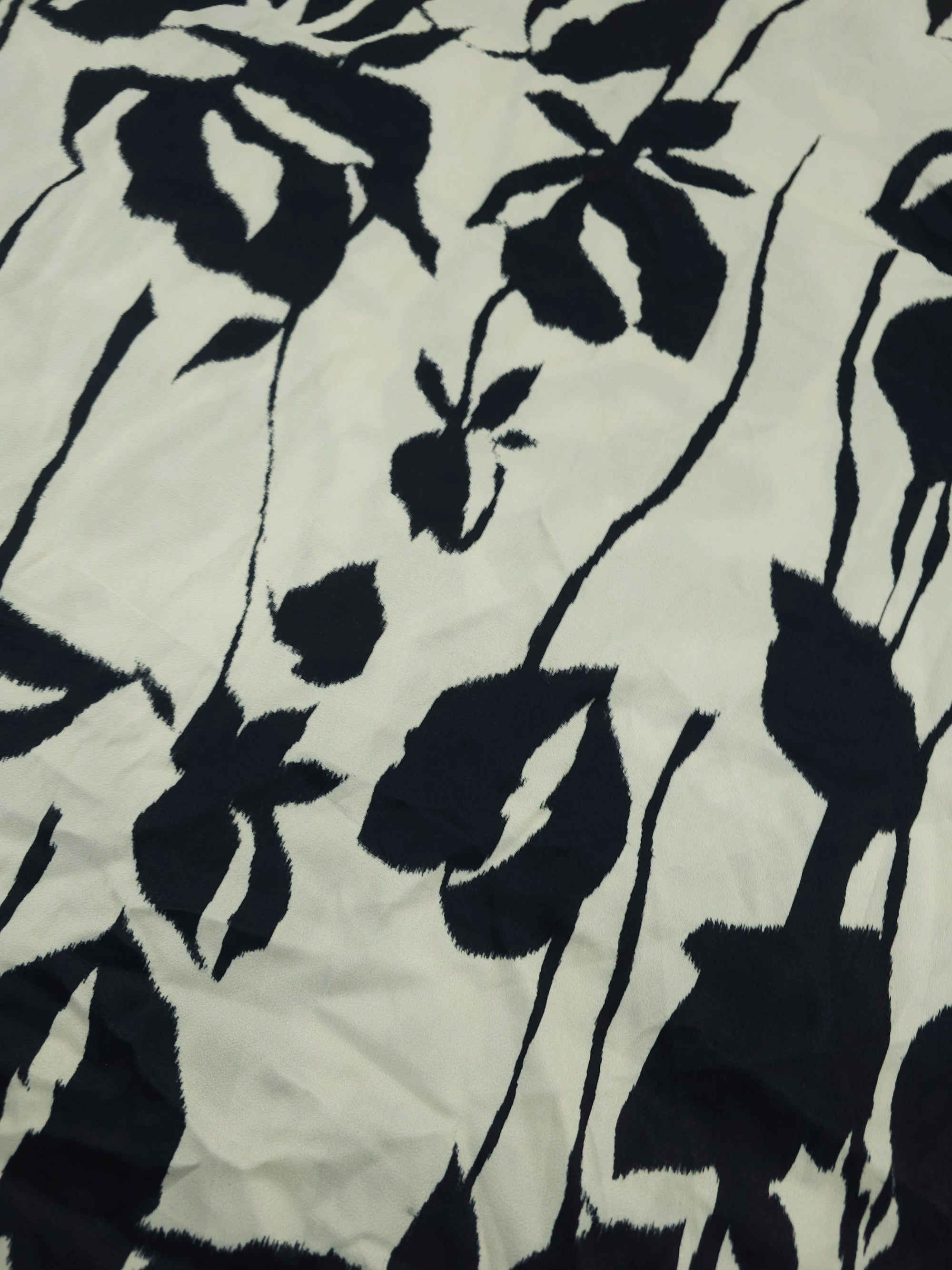 Shadowed flower weed Viscose satin- 2.3m piece