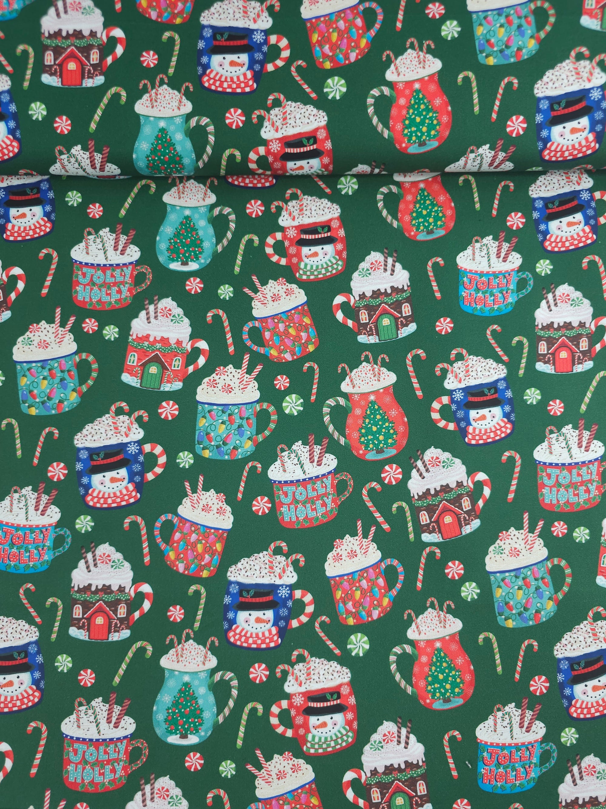 Xmas Cup of Cocoa 100% Cotton