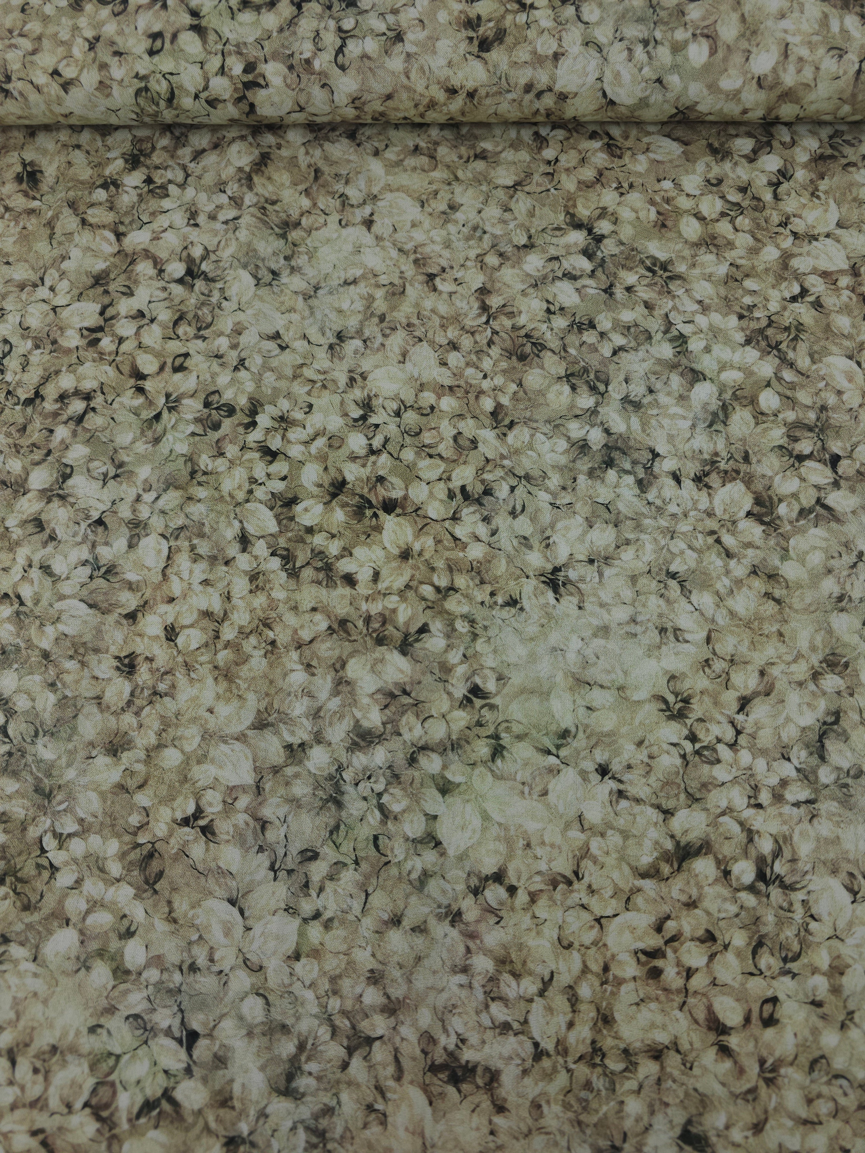 Sand Foilage Petal 100% Cotton 102” *EXTRA WIDE*