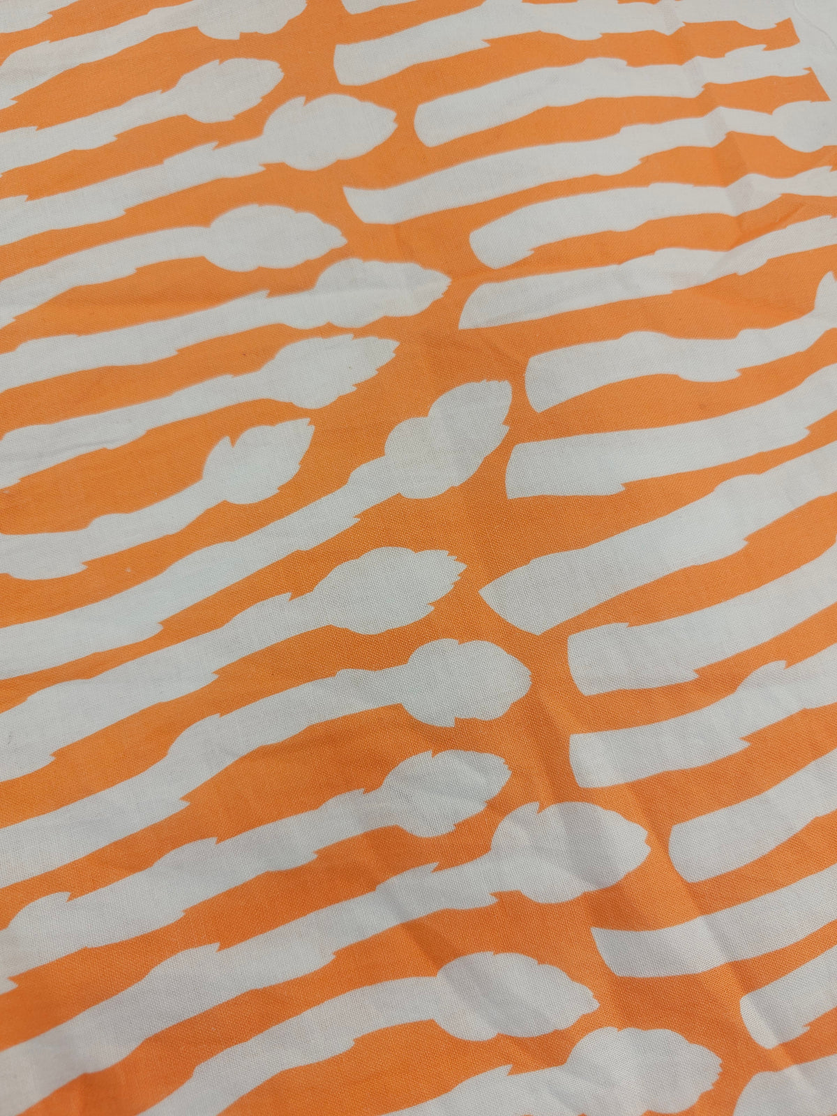 Orange asparagus Cotton- 1.3m piece