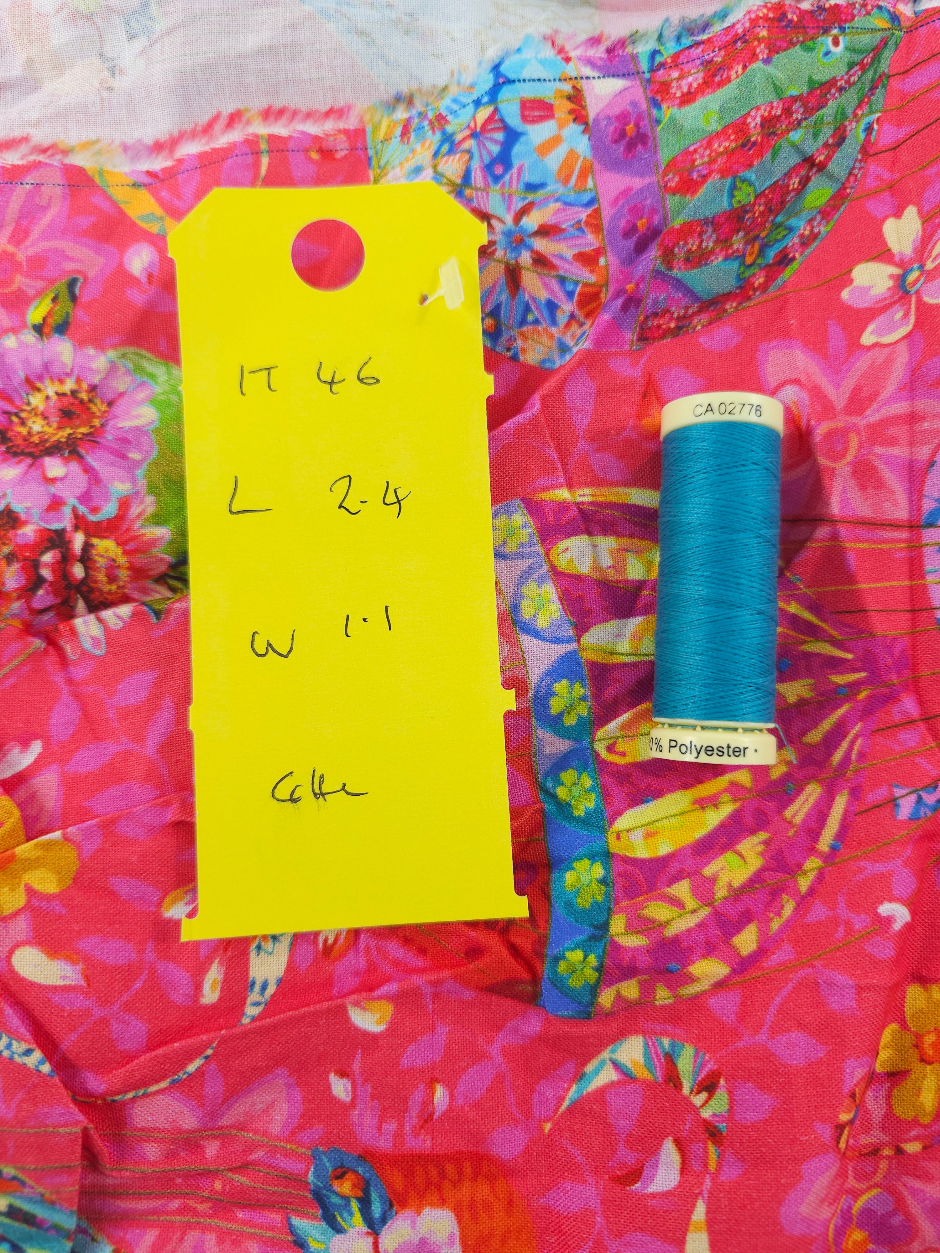 Pink hot air balloon Cotton- 2.4m piece