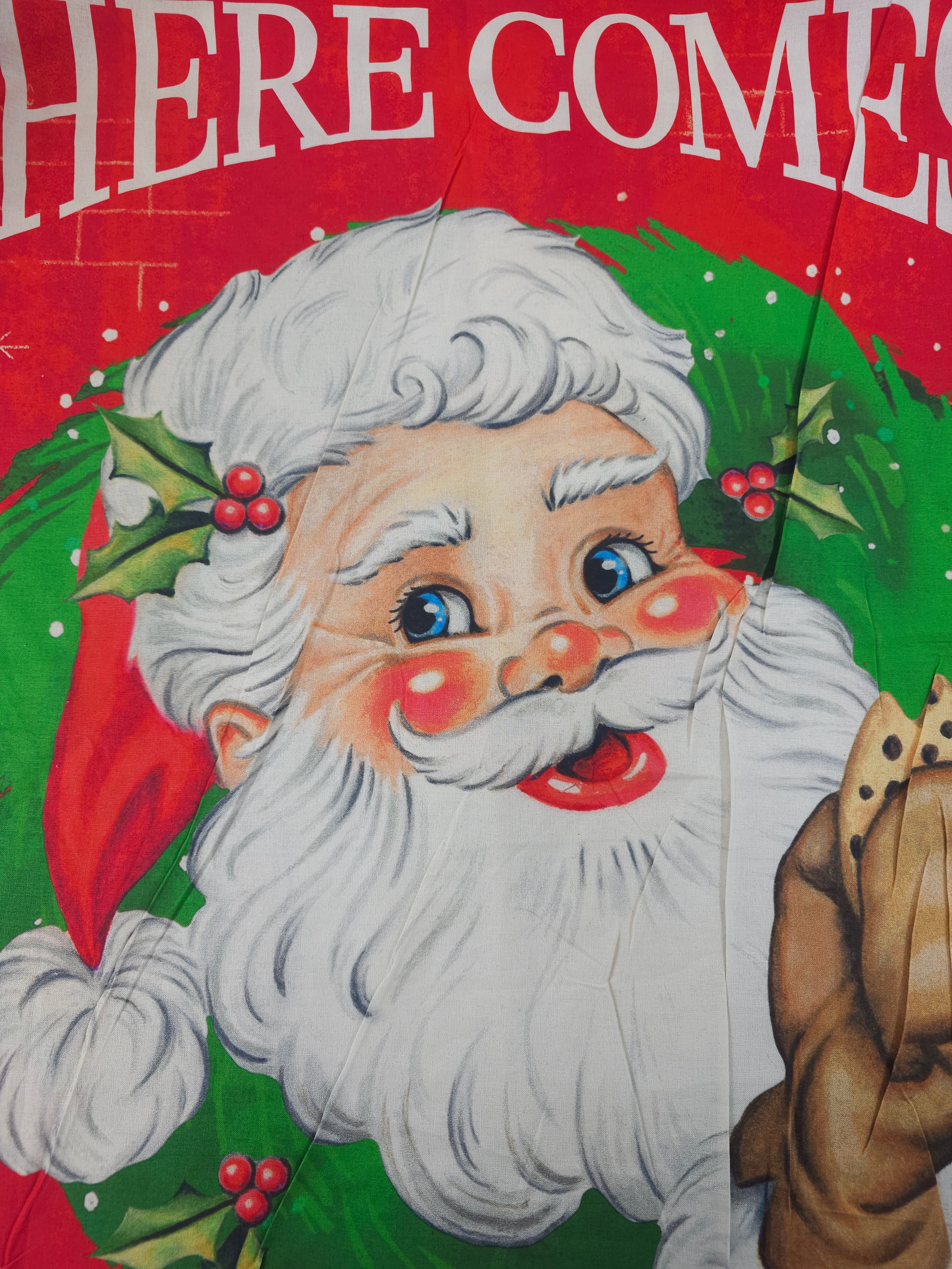 Jolly Santa Cotton panel- 2.4m piece