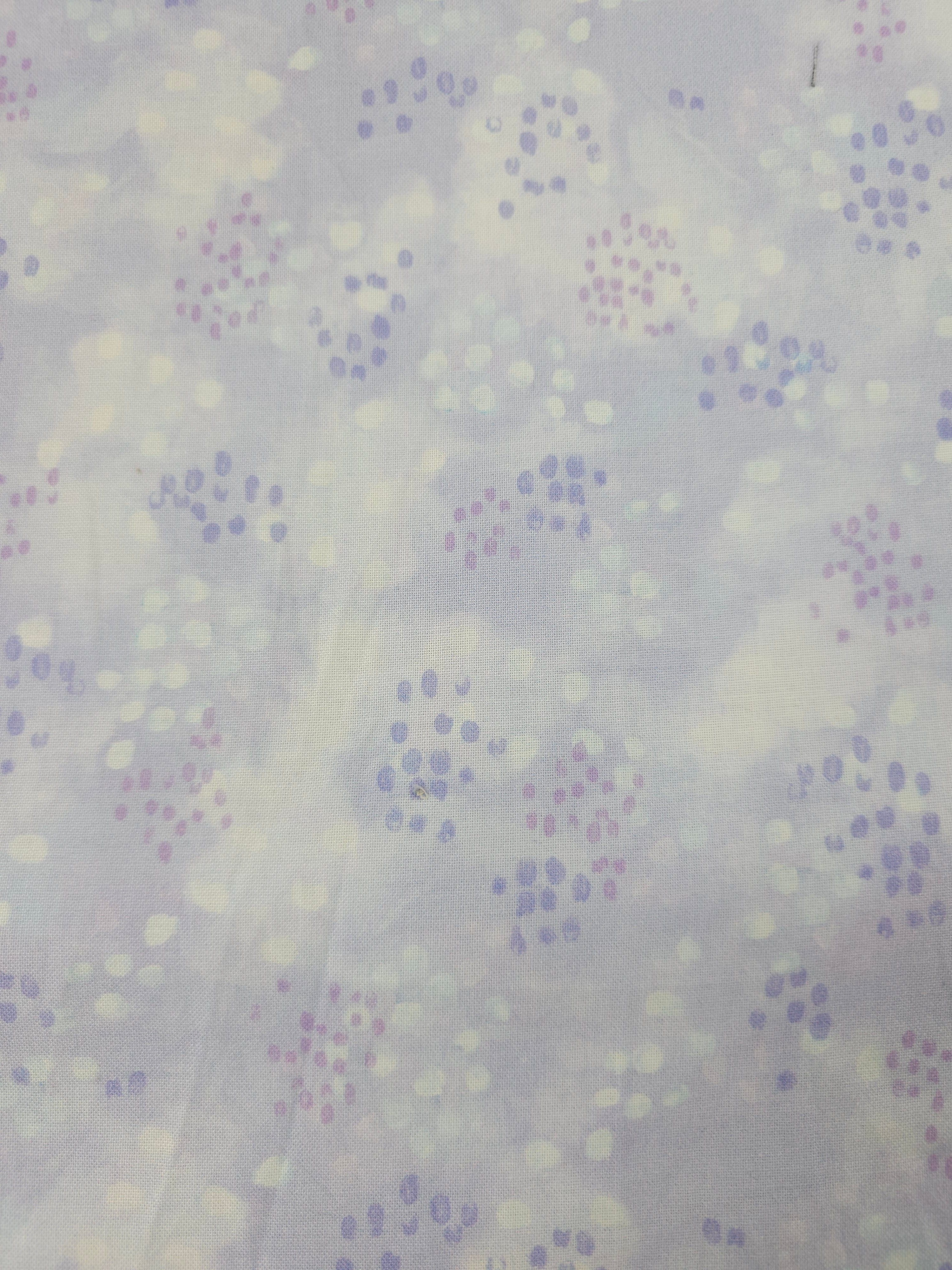 Lilac/Lavender Splodge Spot 100% Cotton
