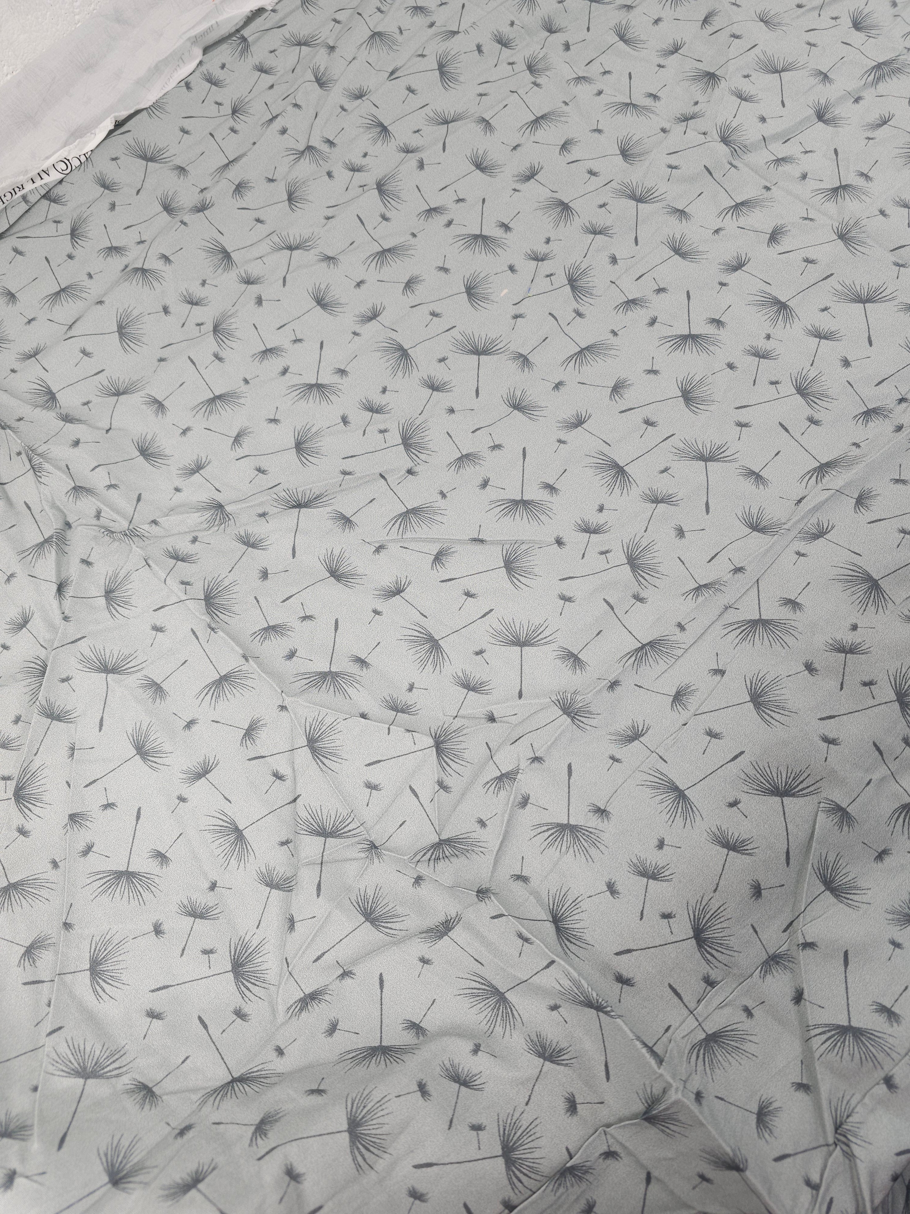 Grey dandelion Cotton- 2.3m piece