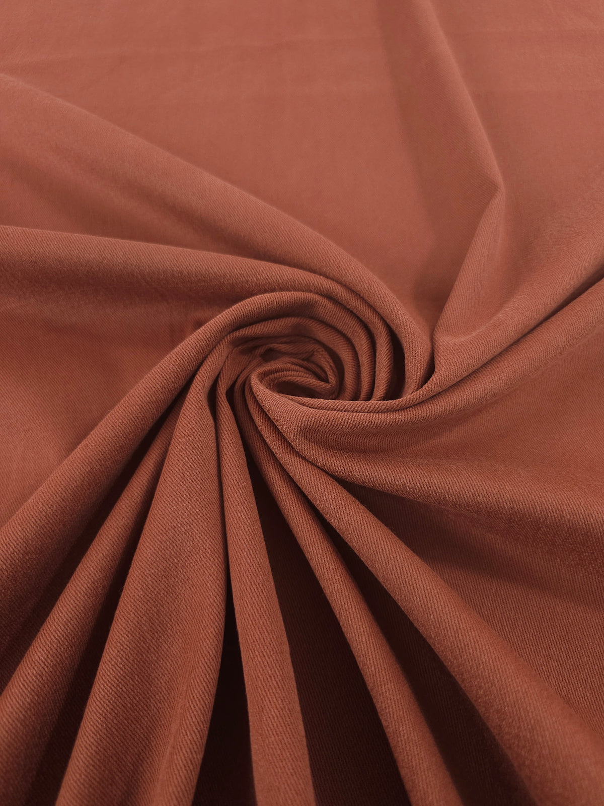 Rust Brushed Cotton Twill