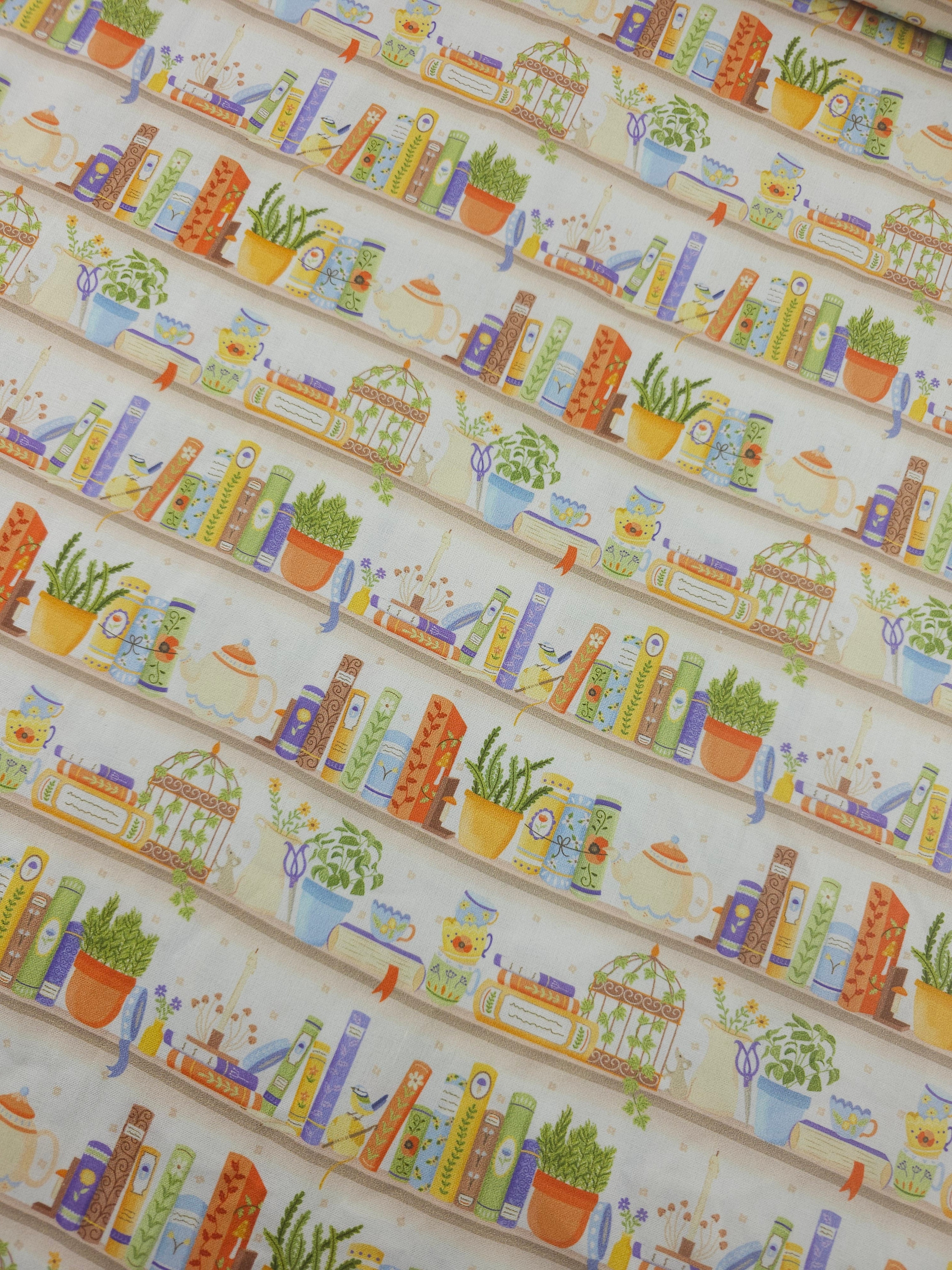 Cottage Bliss Bookshelf 100% Cotton
