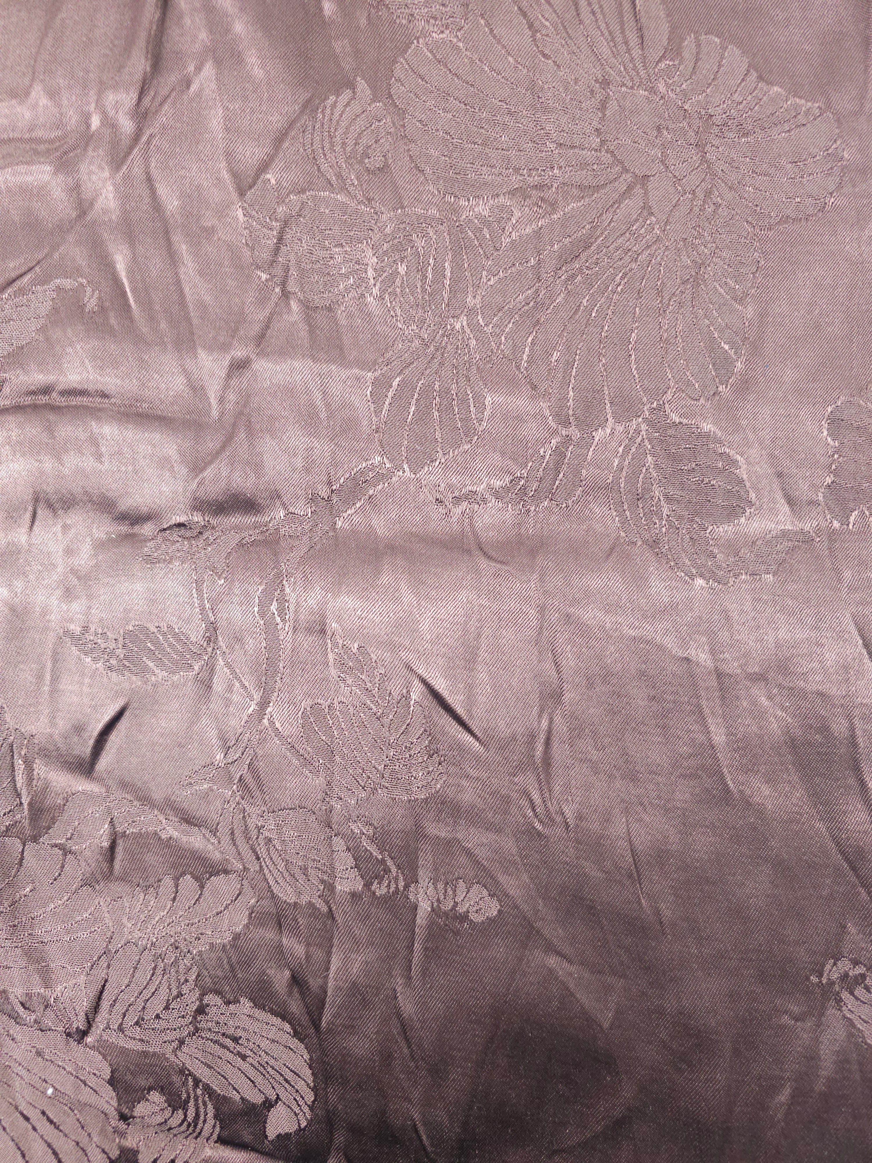 Brown floral Viscose- 1.4m piece