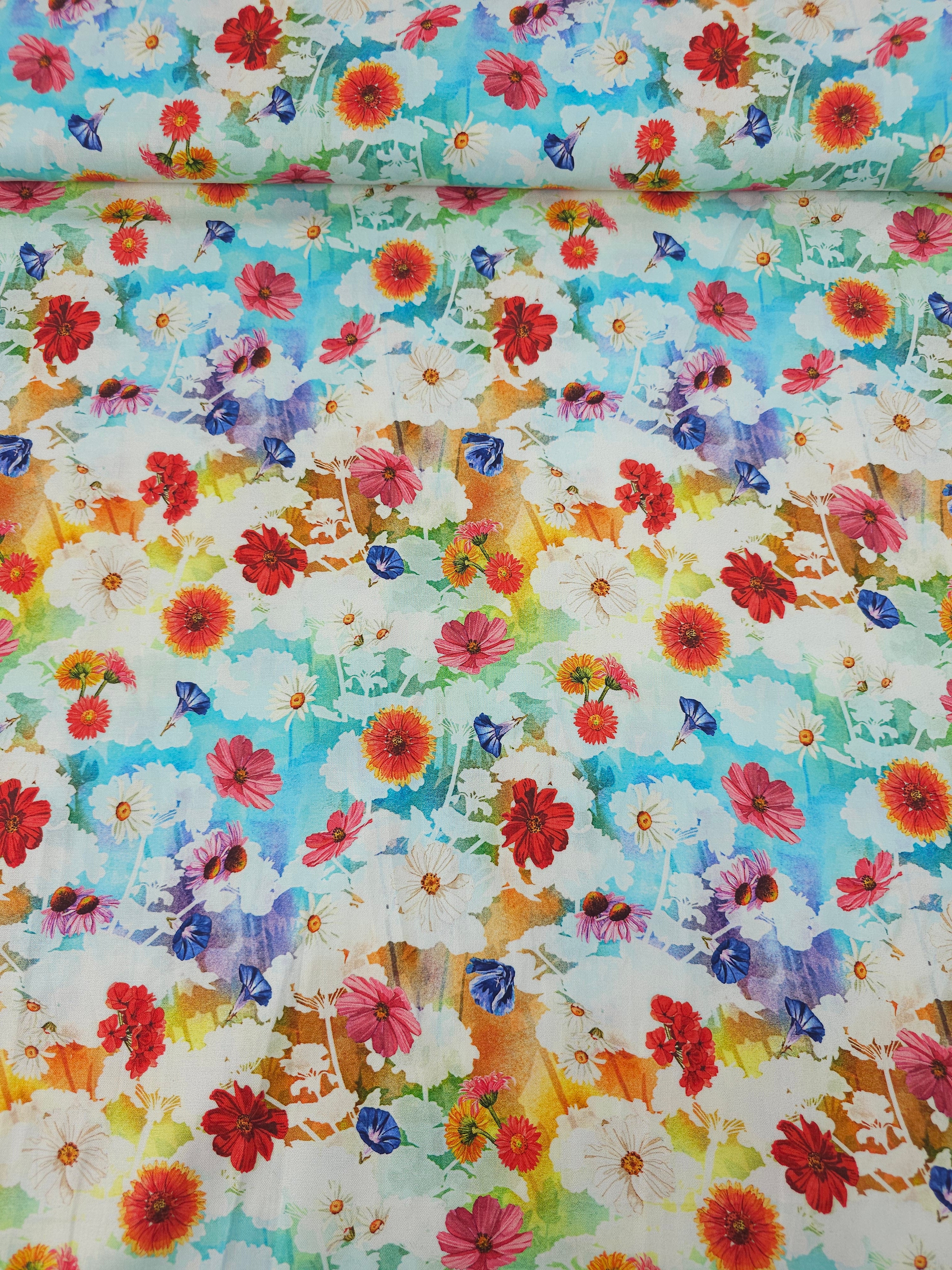Floral Illusive Meadow 100% Cotton - Robert Kaufman