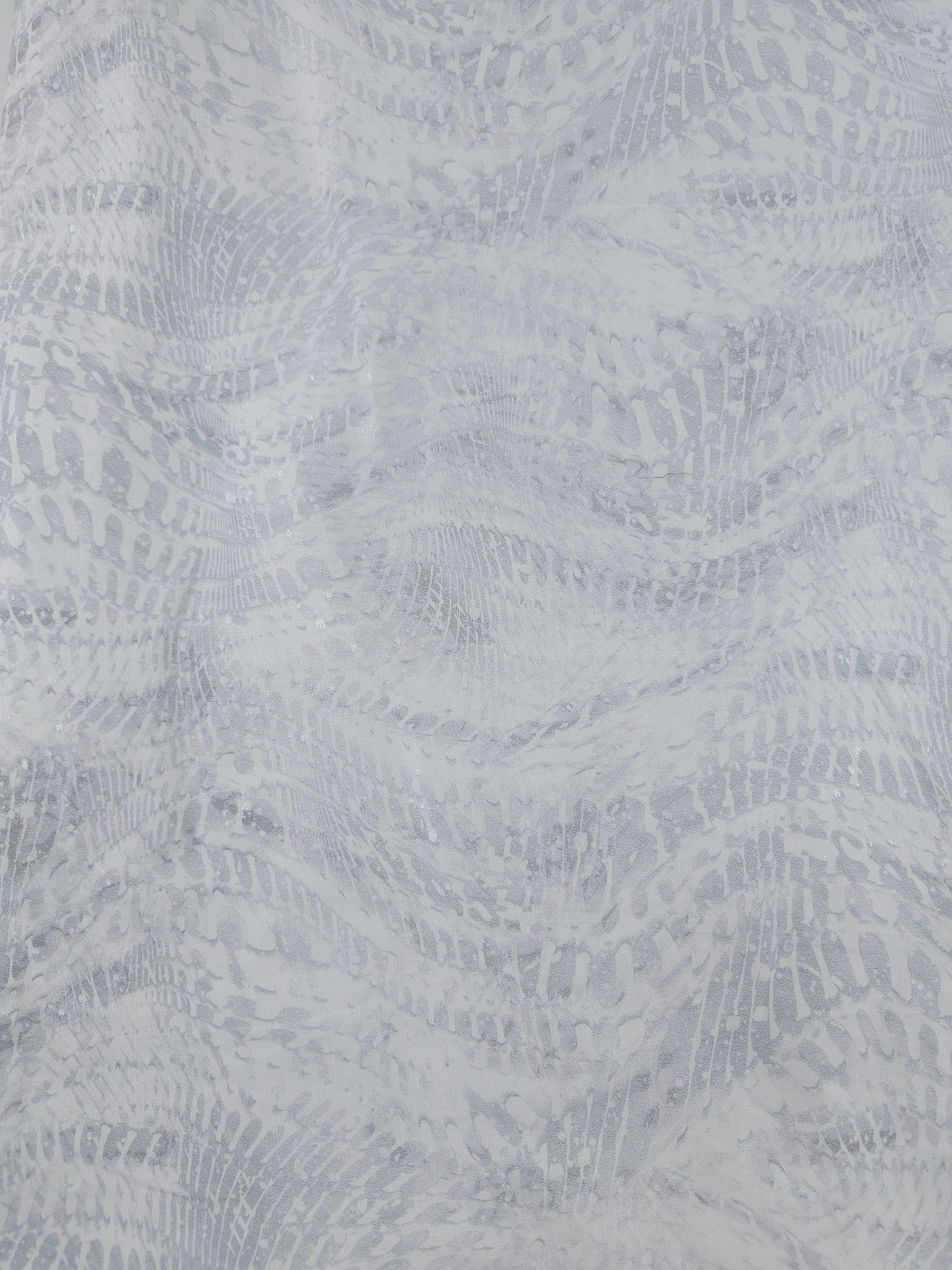 Light grey wave Cotton- 2.8m piece