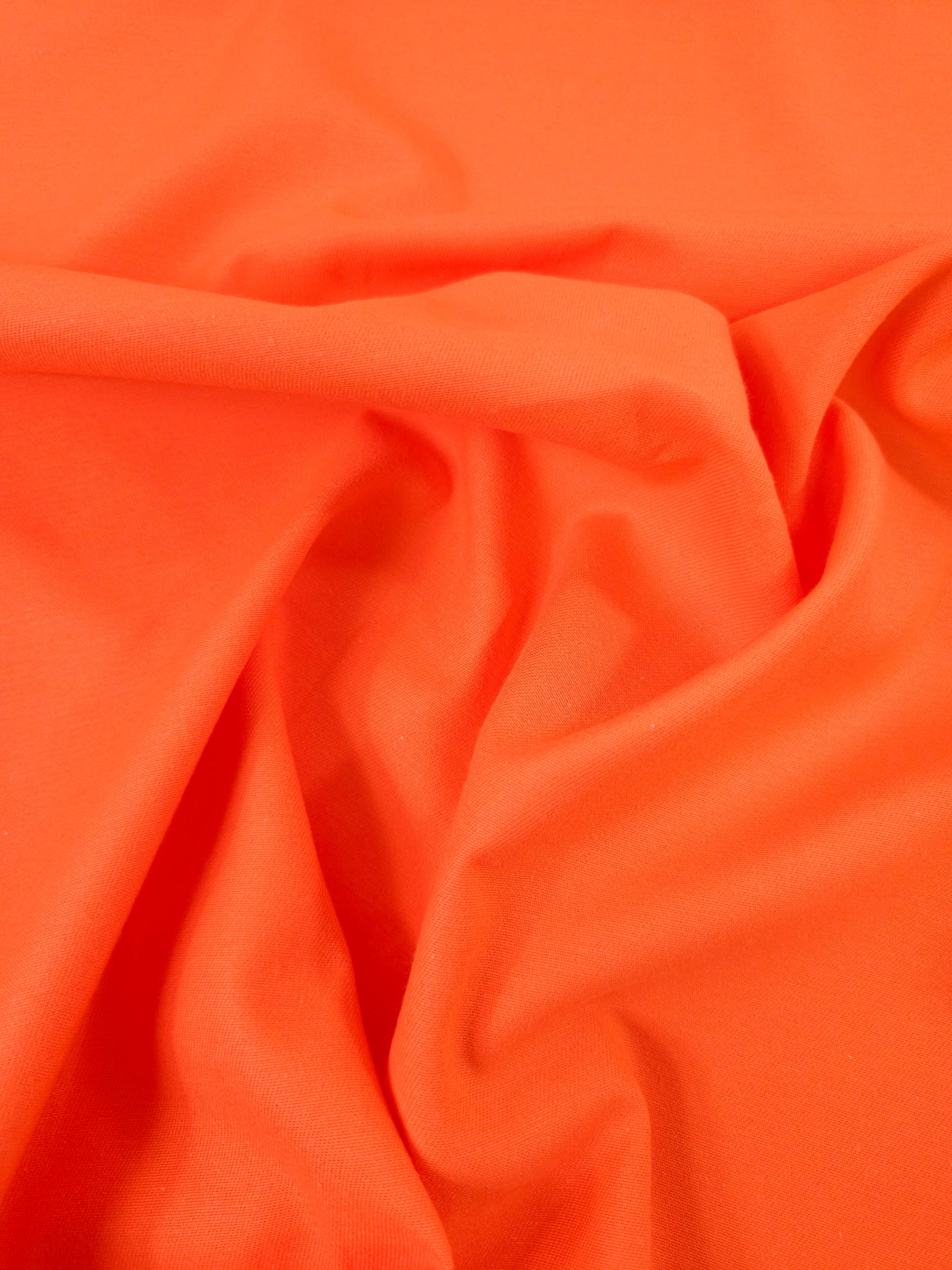 Orange Mediumweight Cotton Twill