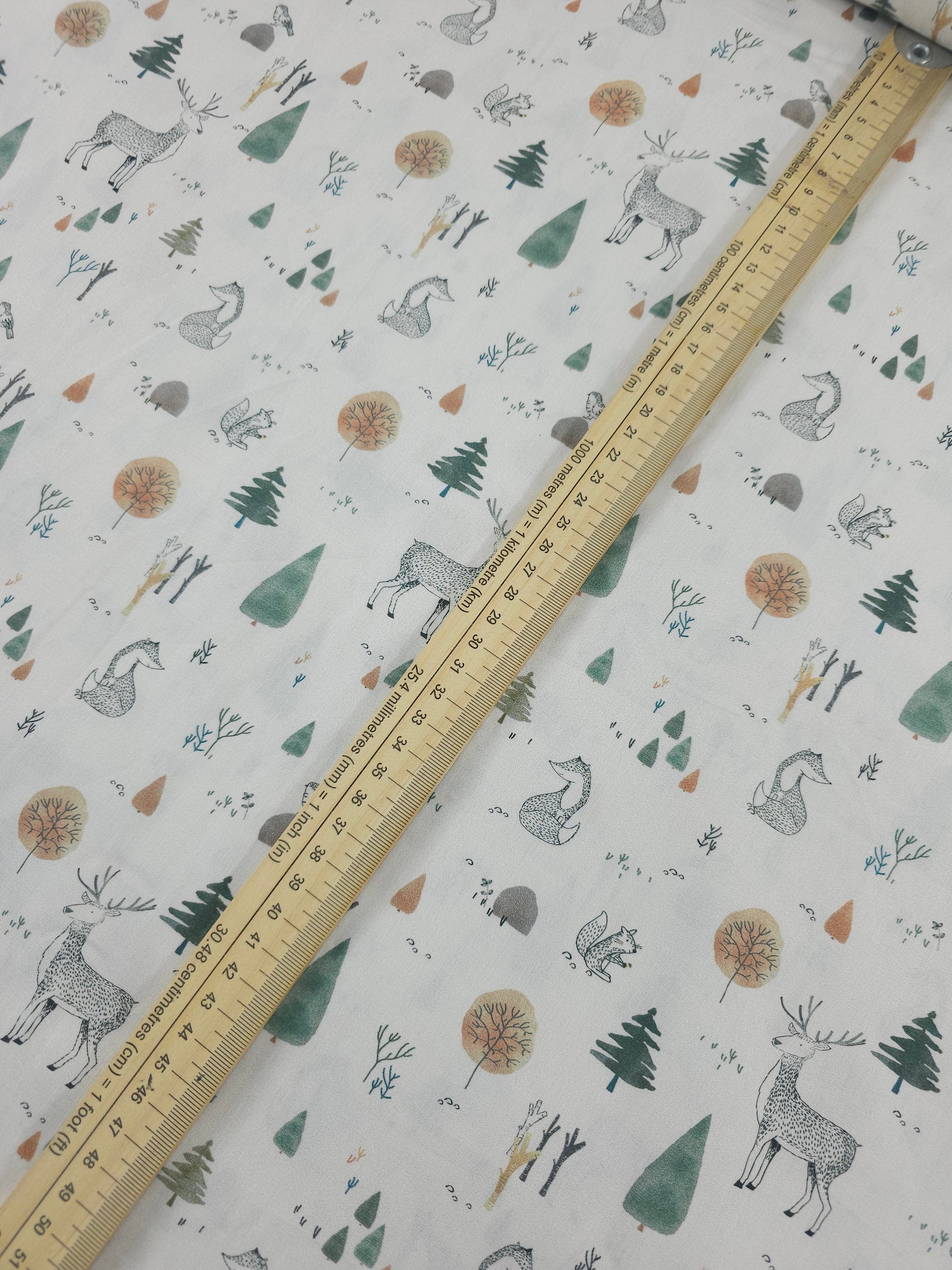 Winter Woodland 100% Cotton 60"