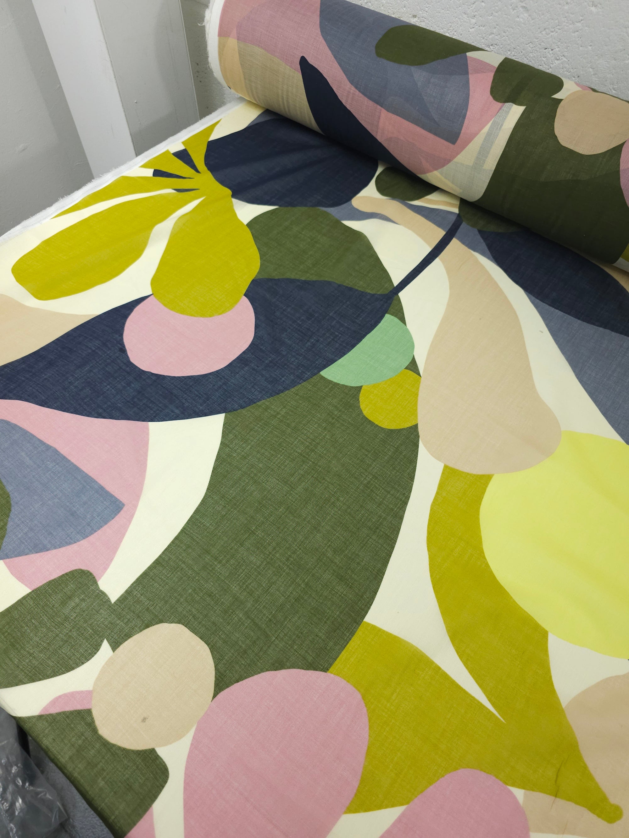 Geometric Palm Cotton Voile