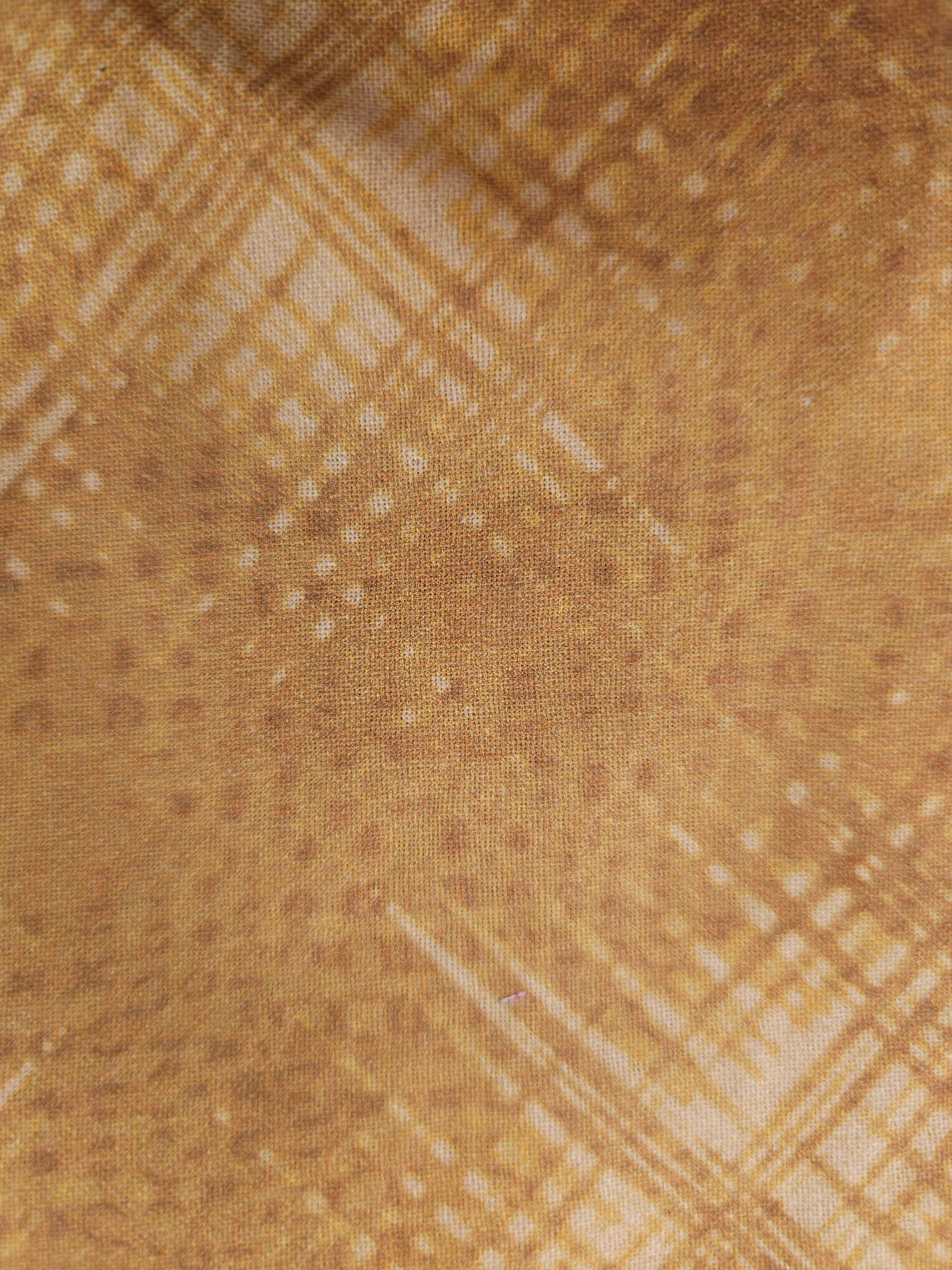 Gold crosshatched Cotton- 1.7m