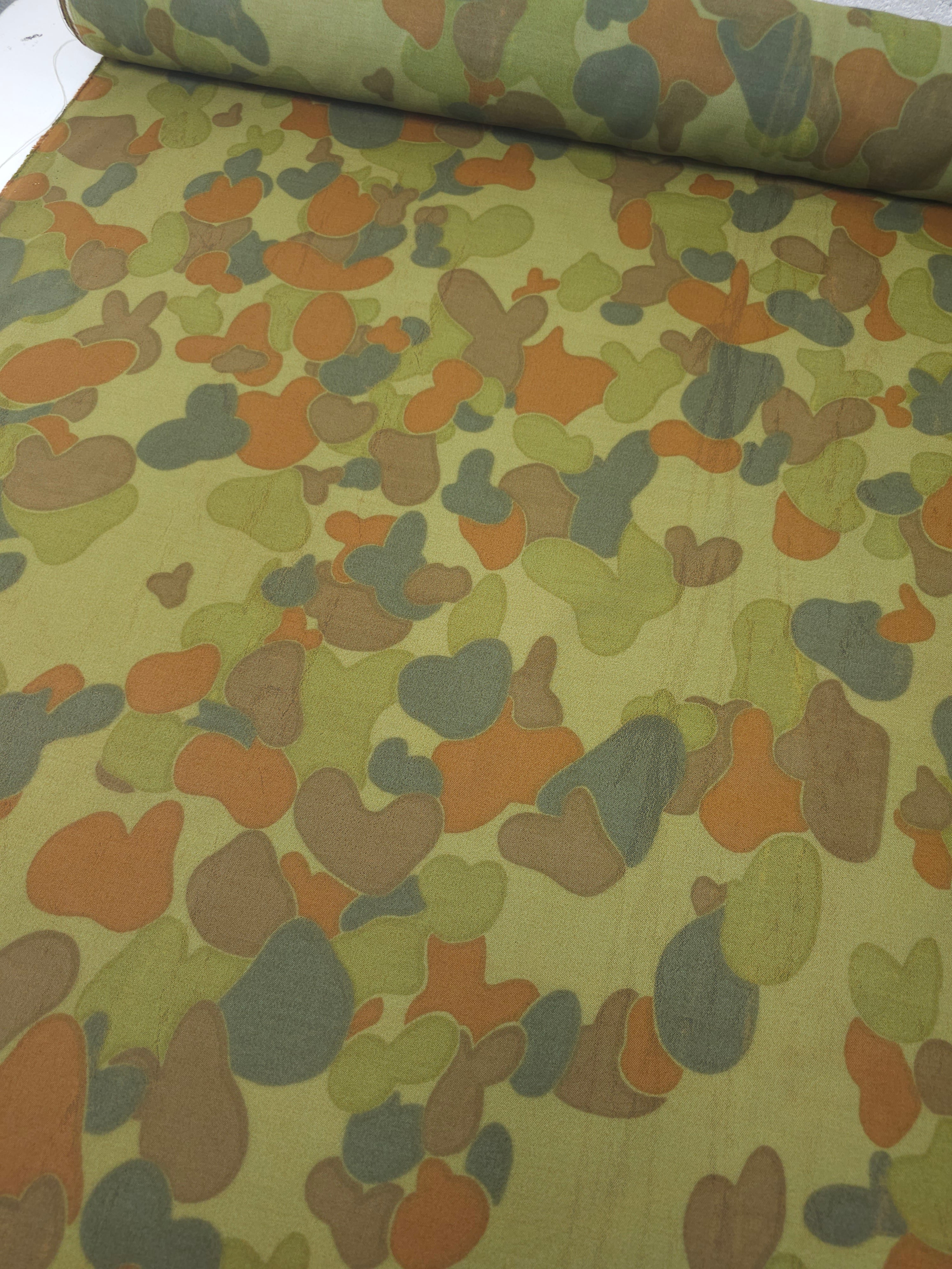 Washed Camo Poly Cotton *DEFECT*