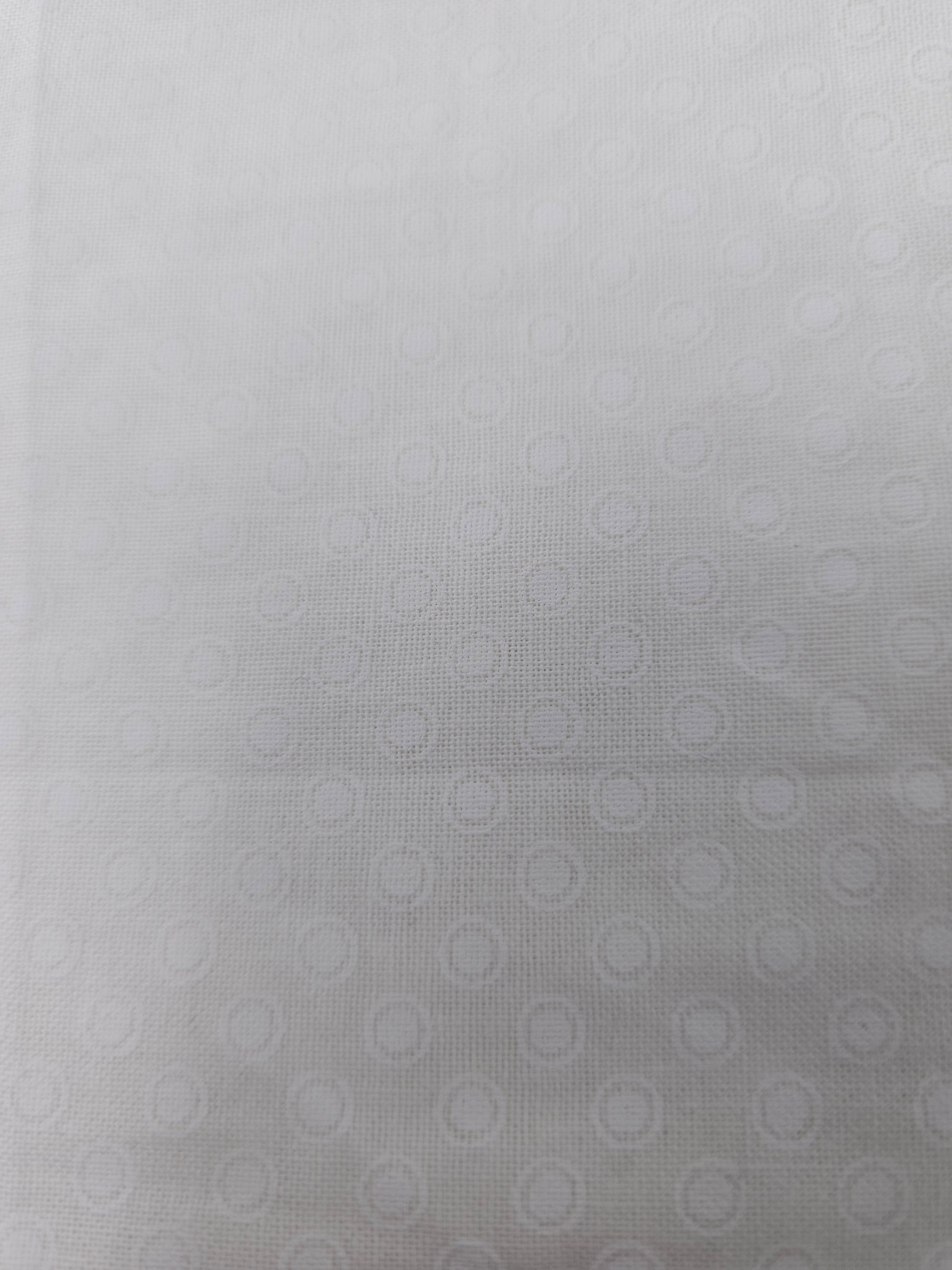 White on white dot Cotton- 1.5m piece