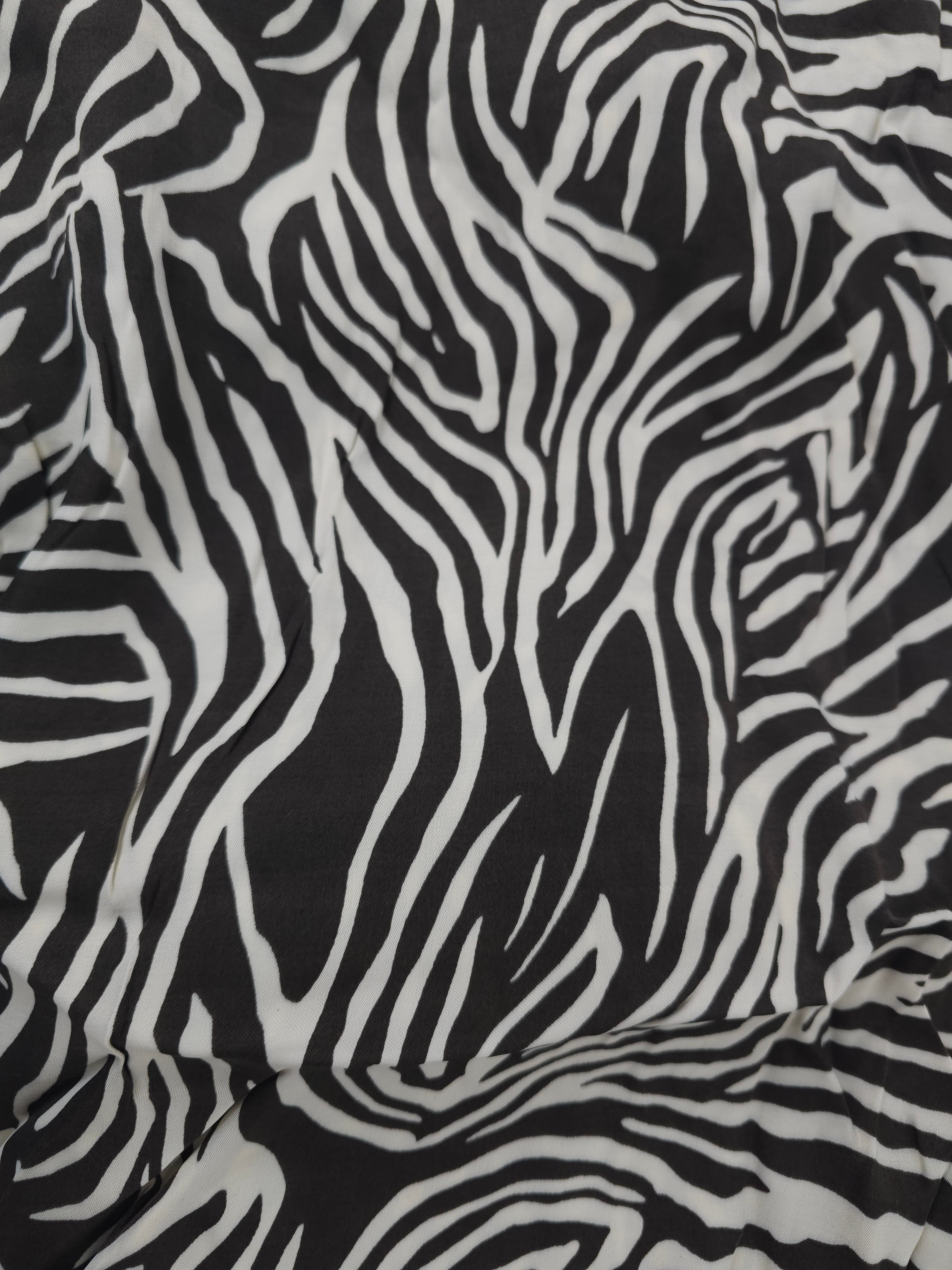 Zebra print Viscose sateen- 3.6m piece