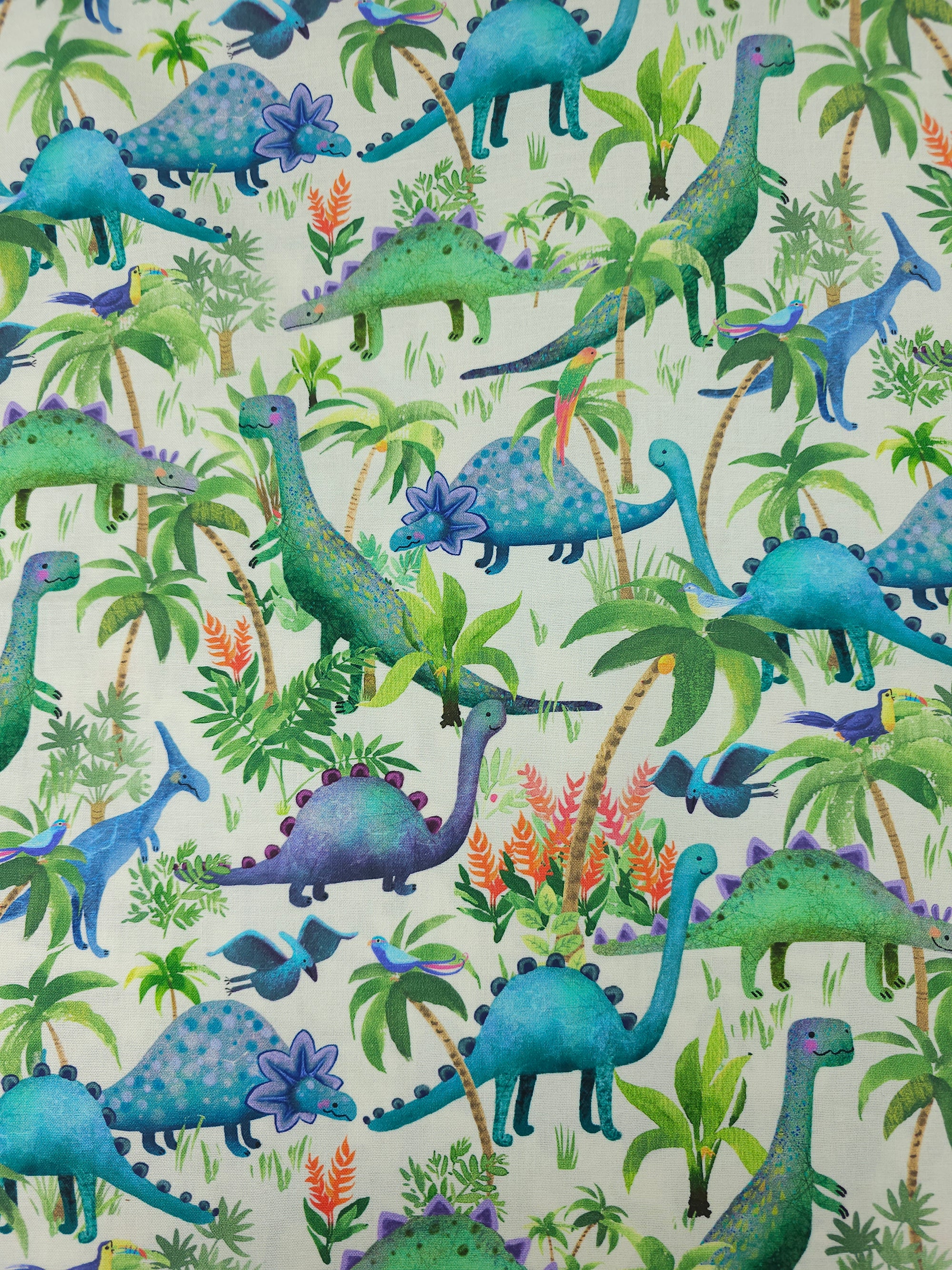 Smiley Dinos 100% Cotton