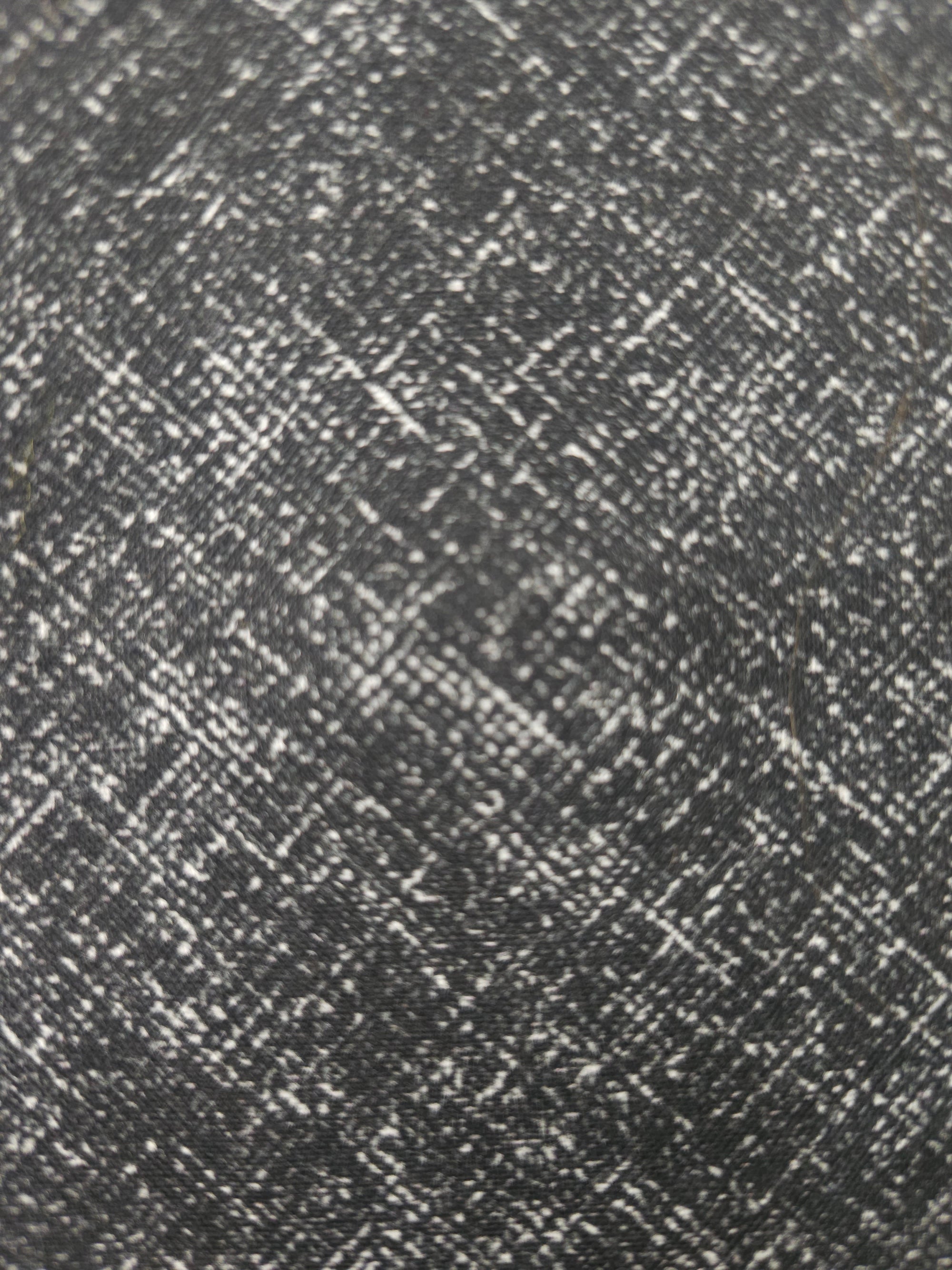 Dark grey cross hatched Cotton- 1.7m