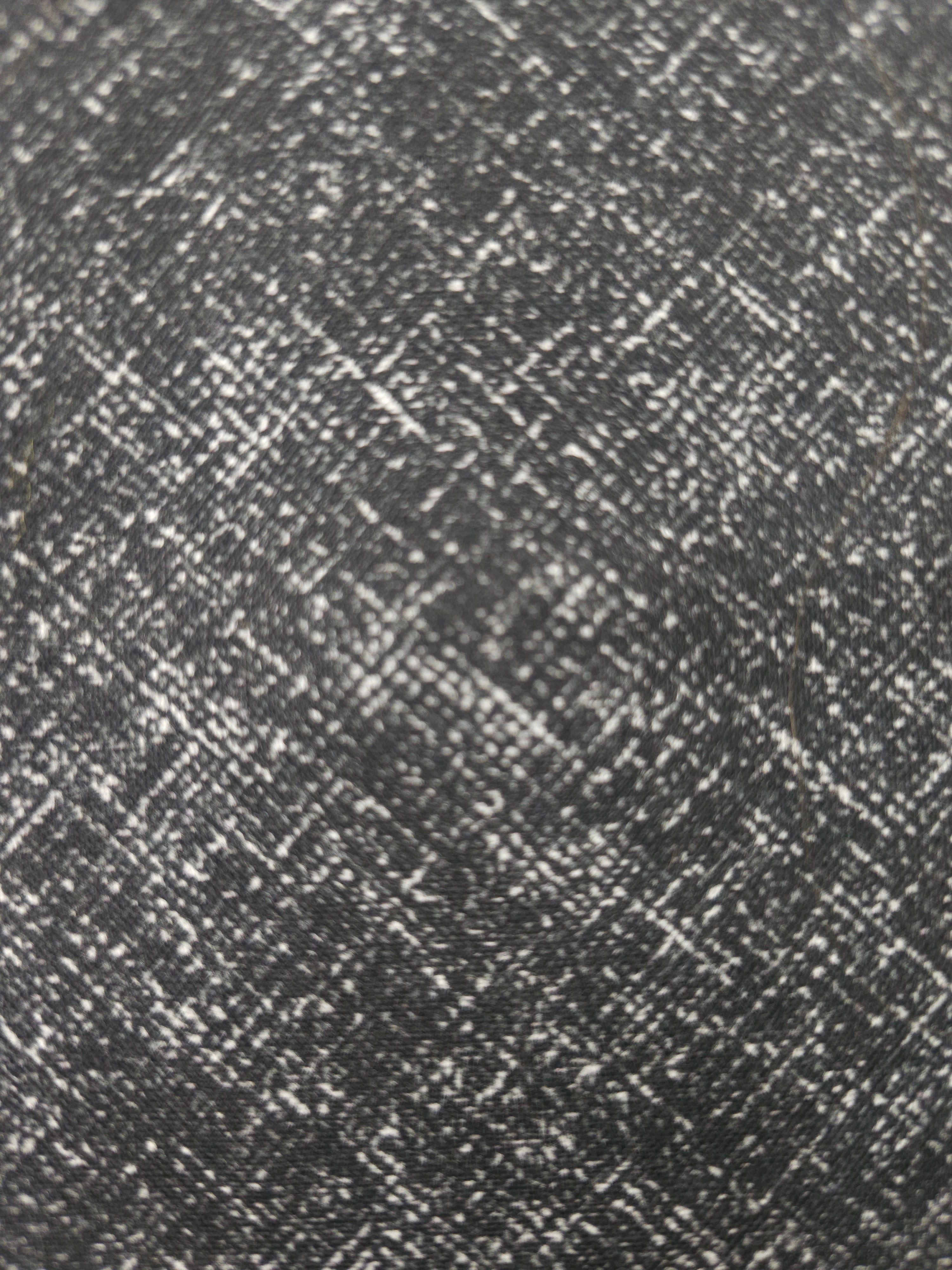 Dark grey cross hatched Cotton- 1.7m