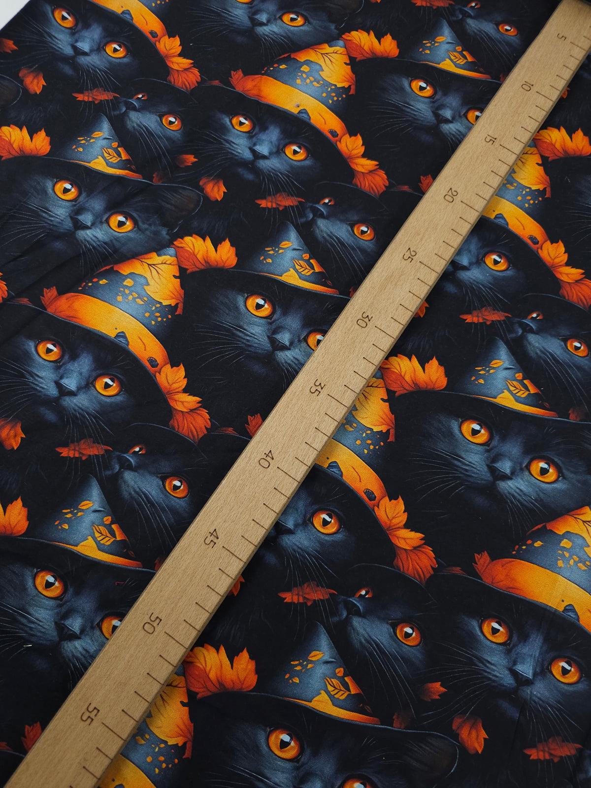 Witchy Cats 100% Cotton