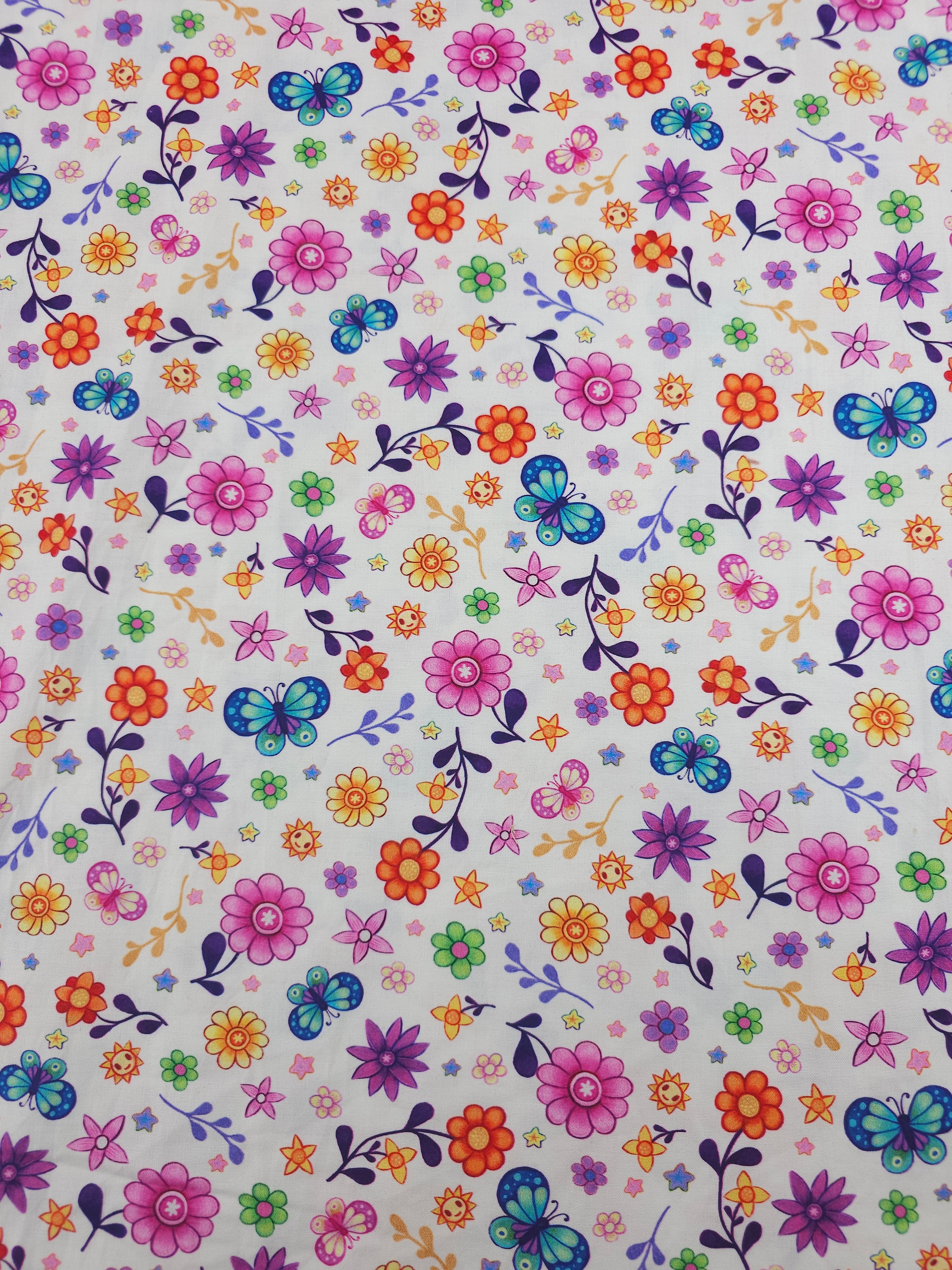 Summer Happy Florals 100% Cotton