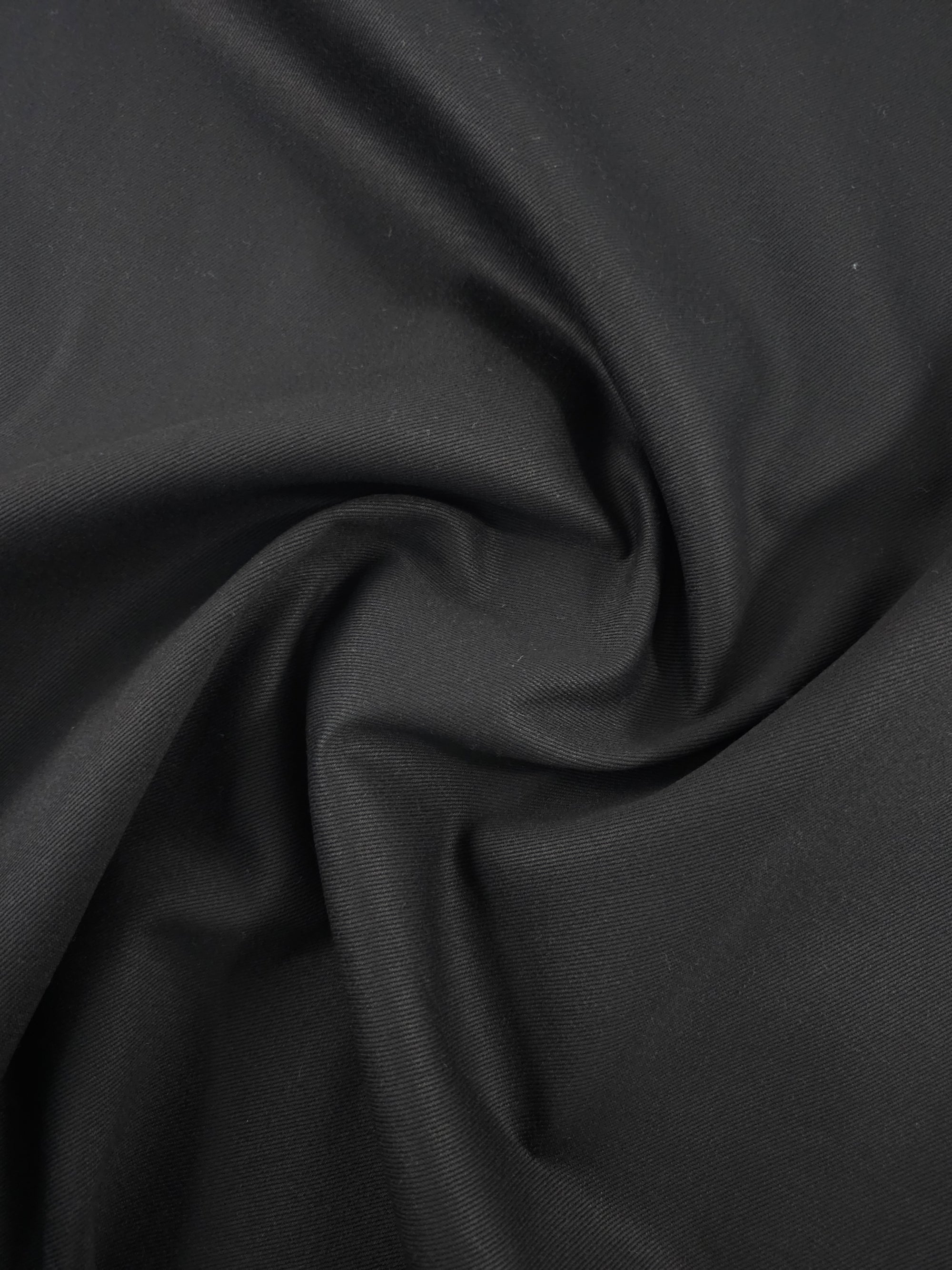 Black Stiff Twill Denim