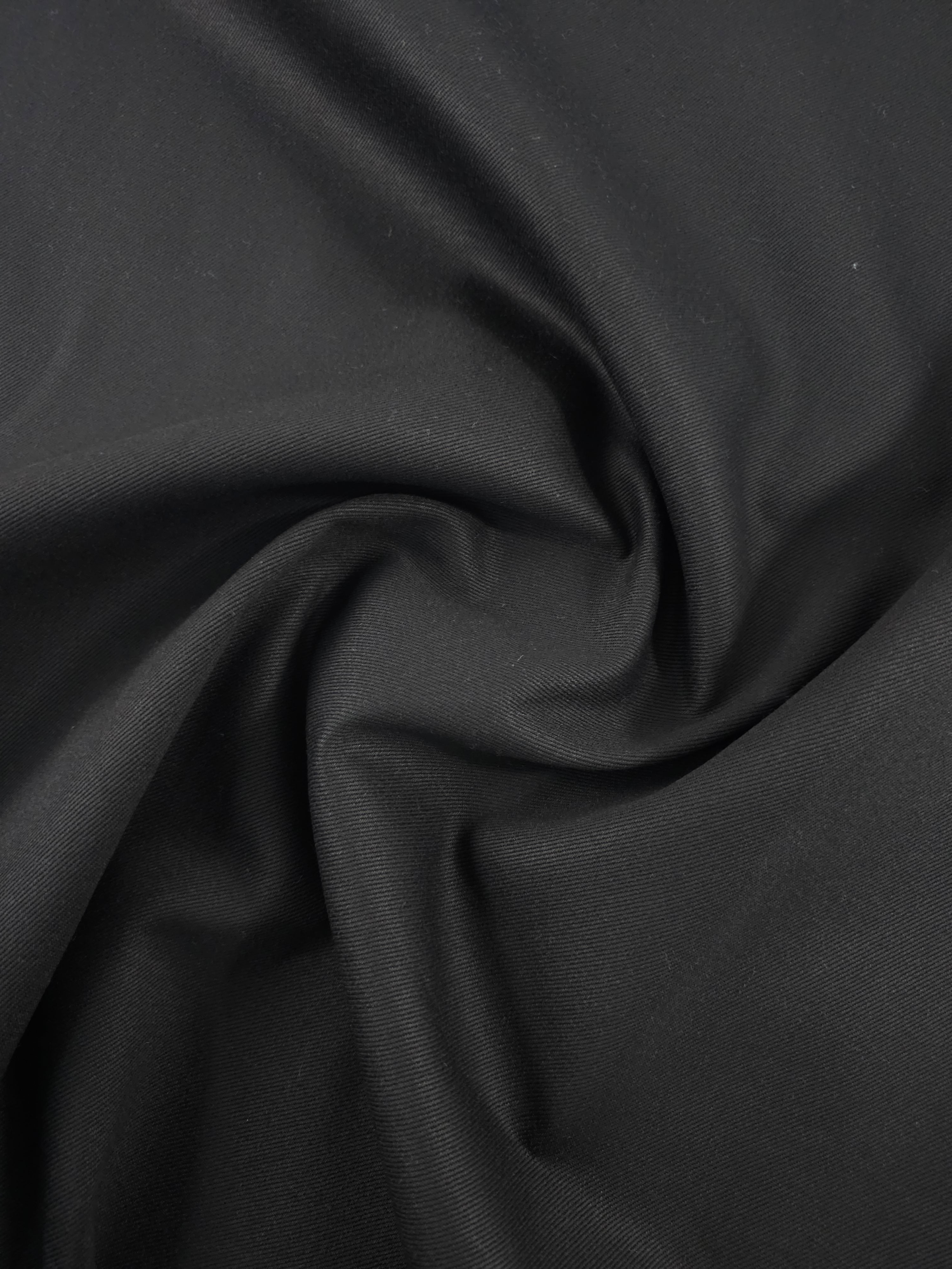 Black Stiff Twill Denim