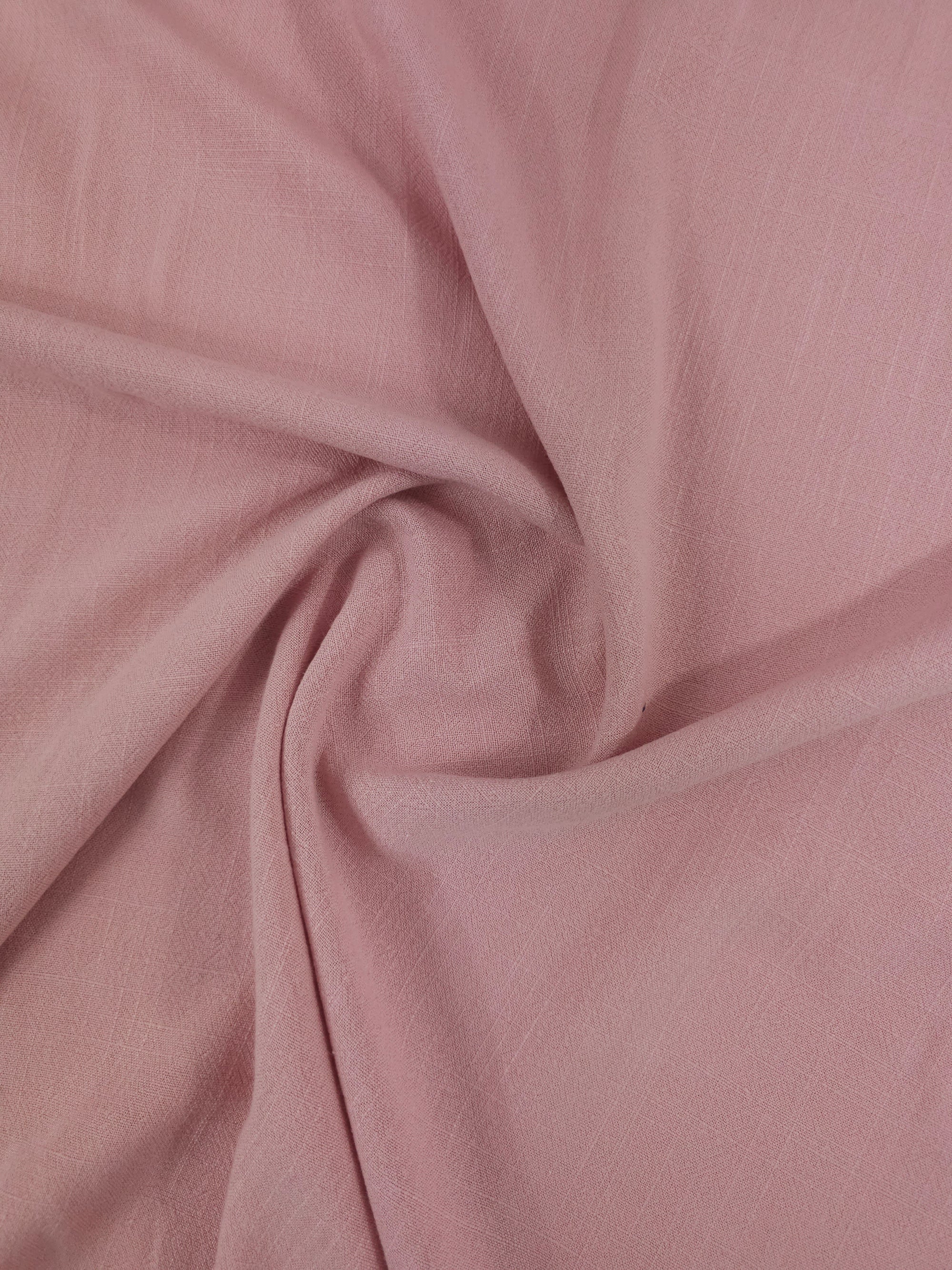 Powder Pink Viscose Linen