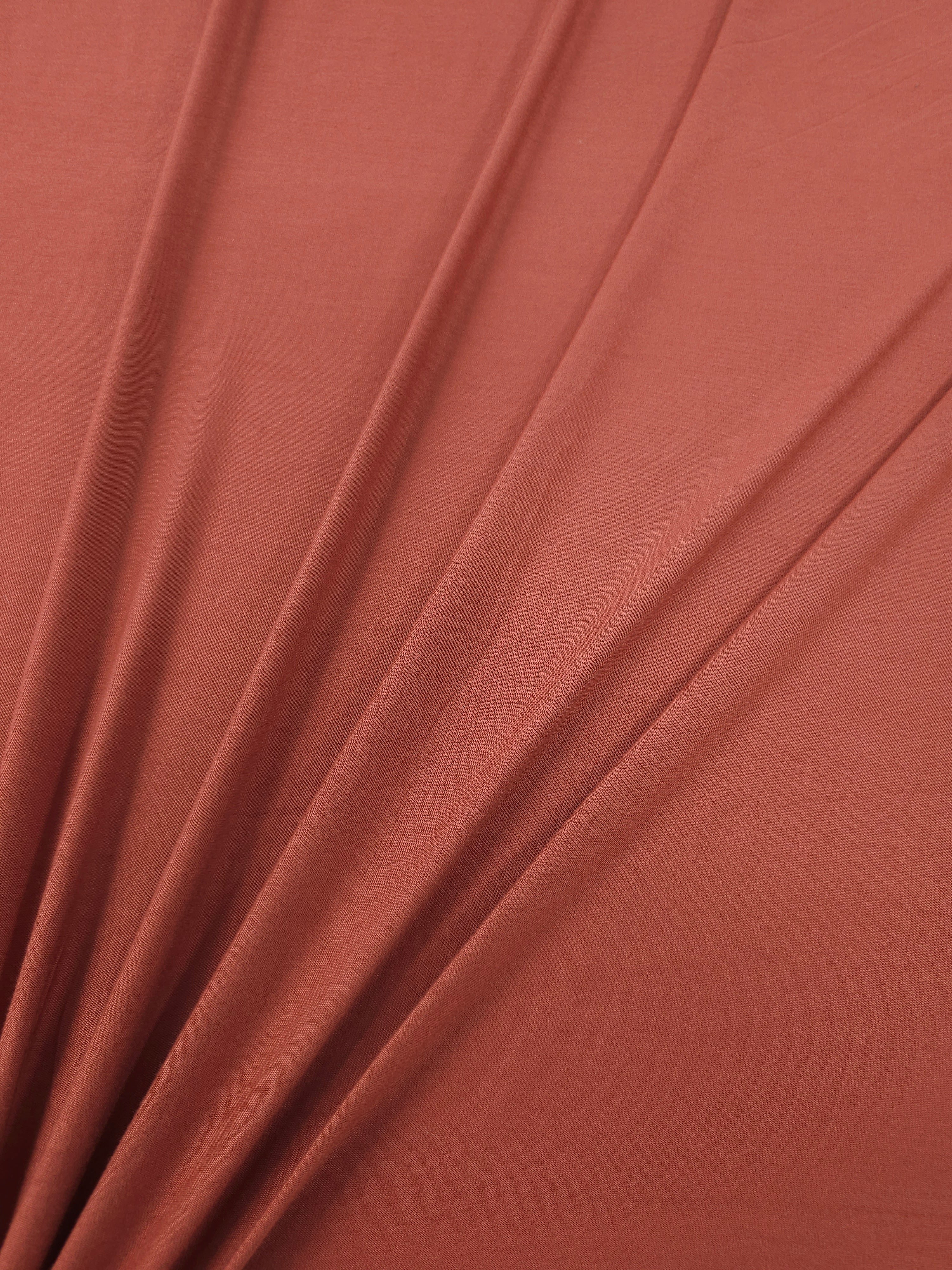 Terracotta Organic Bamboo Cotton Jersey