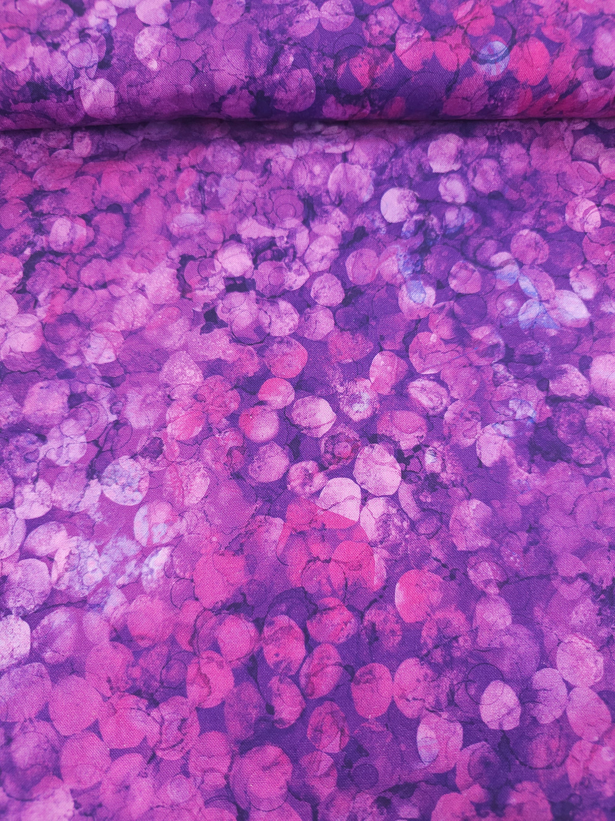 Magenta/Purple Confetti Petals 100% Cotton