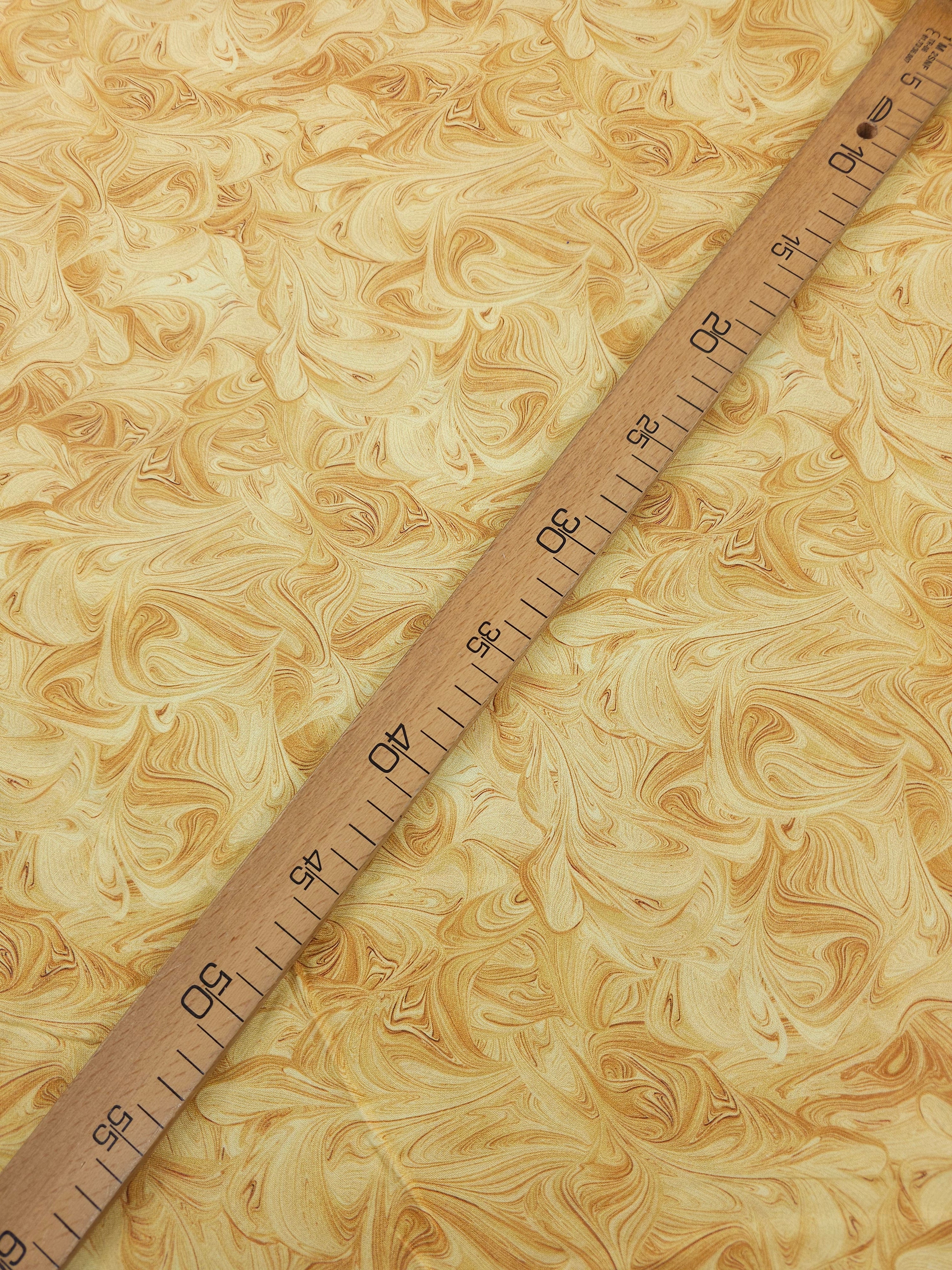 Honey Yellow Marble Swirl 100% Cotton 118" *EXTRA WIDE*