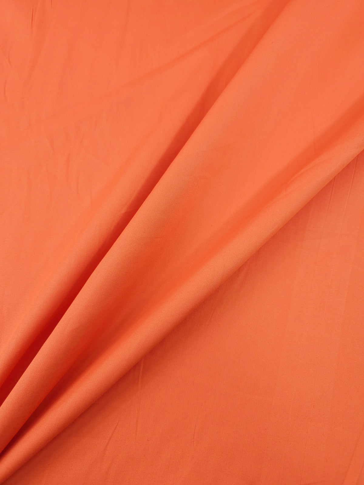 Vibrant Orange Cotton Satin 60"