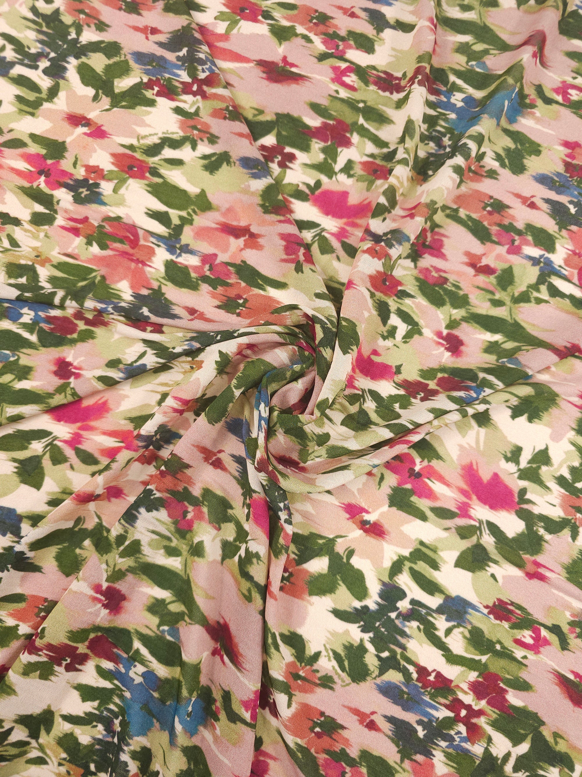 Watercolour Floral Wonder Slinky Rayon Jersey *FARM RIO*