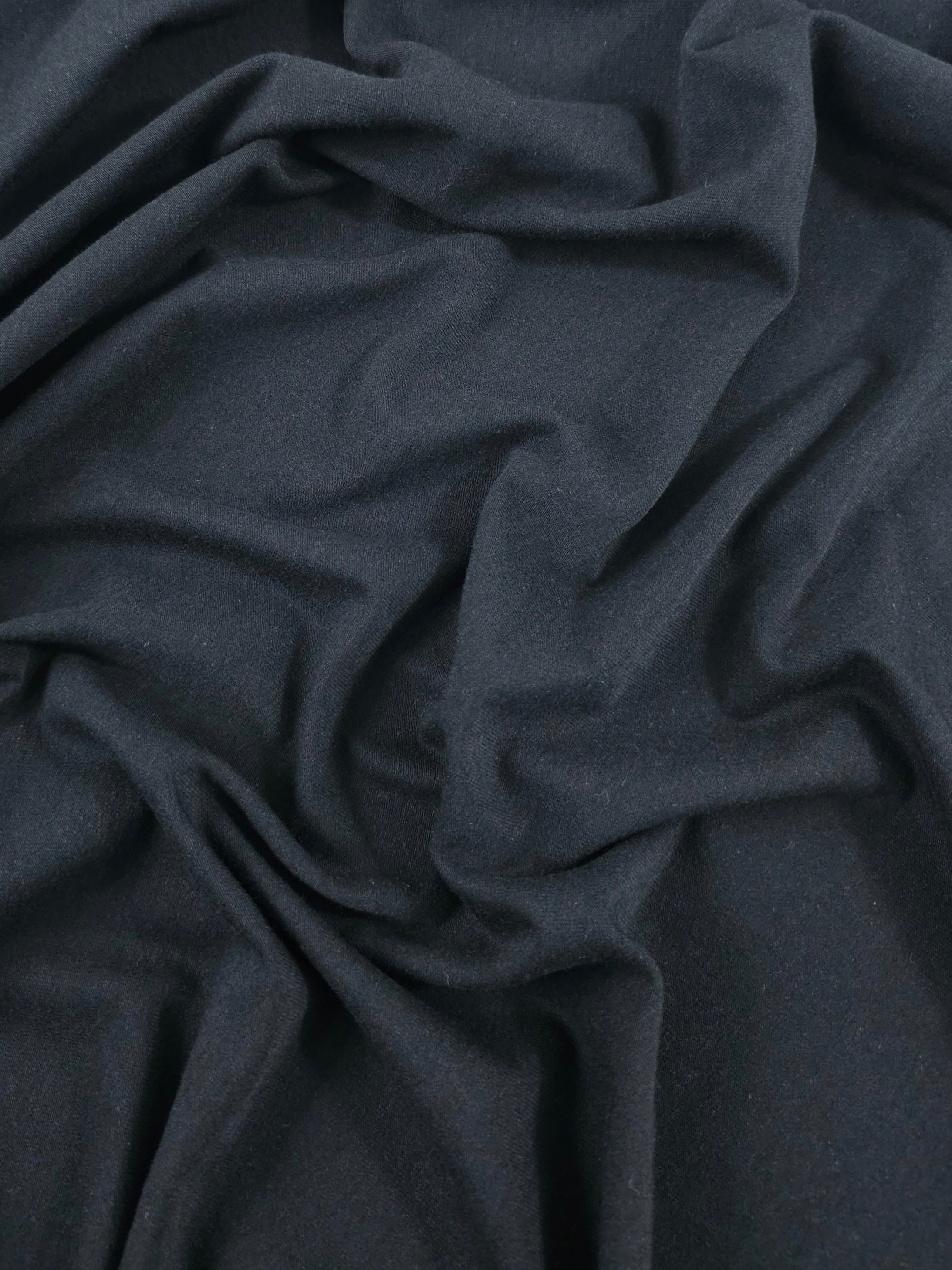 Black Organic Bamboo Cotton Jersey