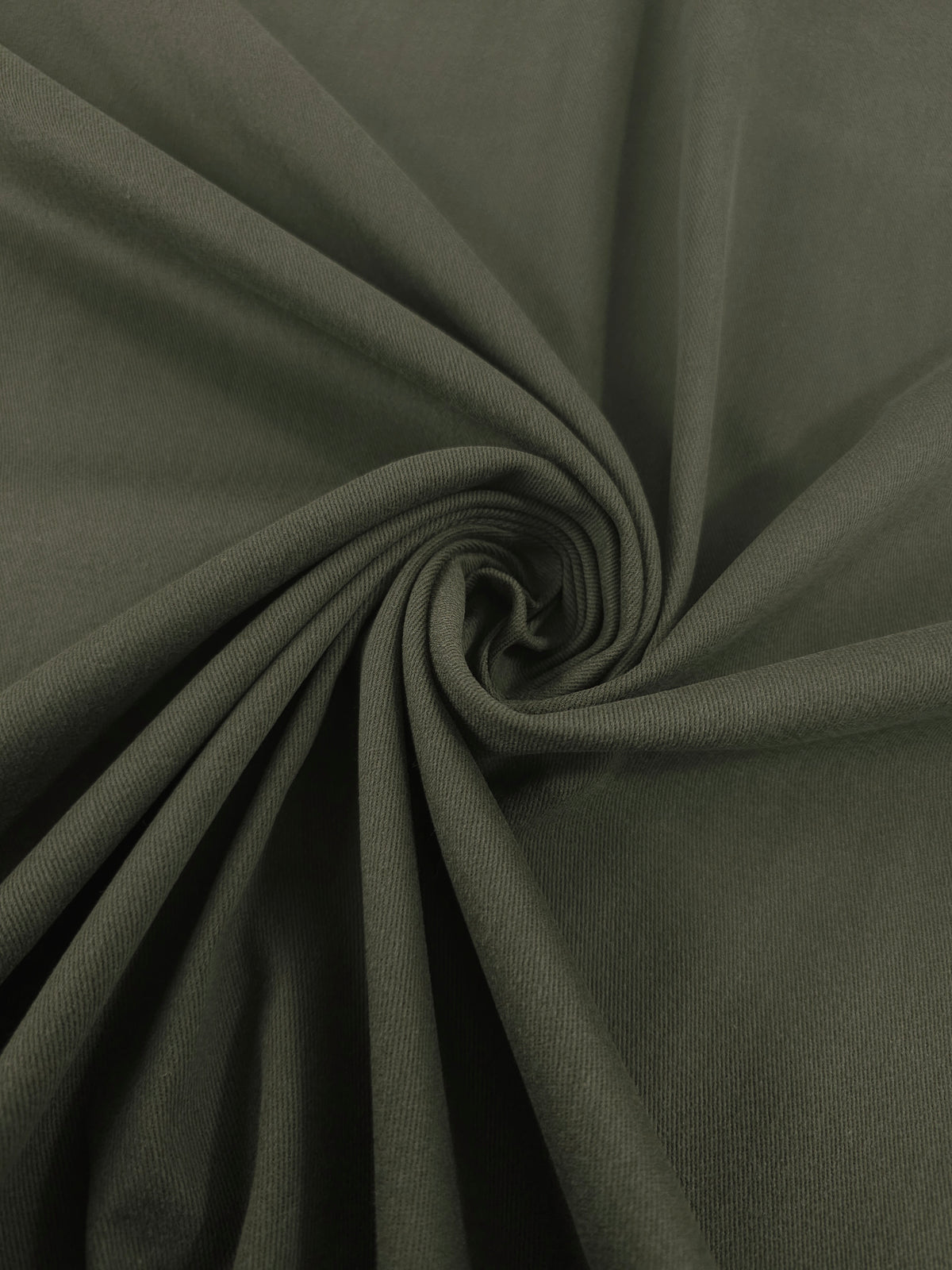 Khaki Brushed Cotton Twill
