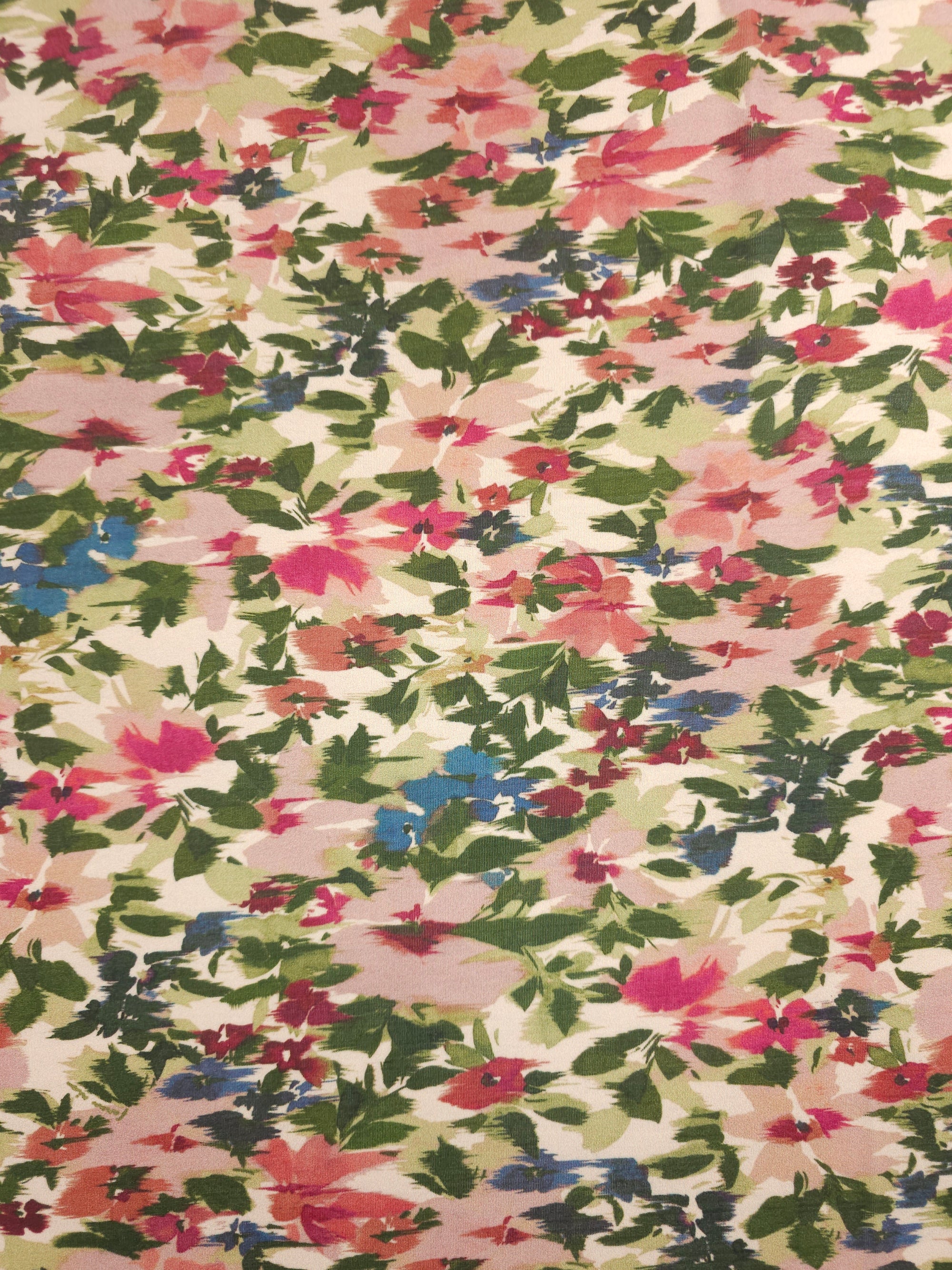 Watercolour Floral Wonder Slinky Rayon Jersey *FARM RIO*