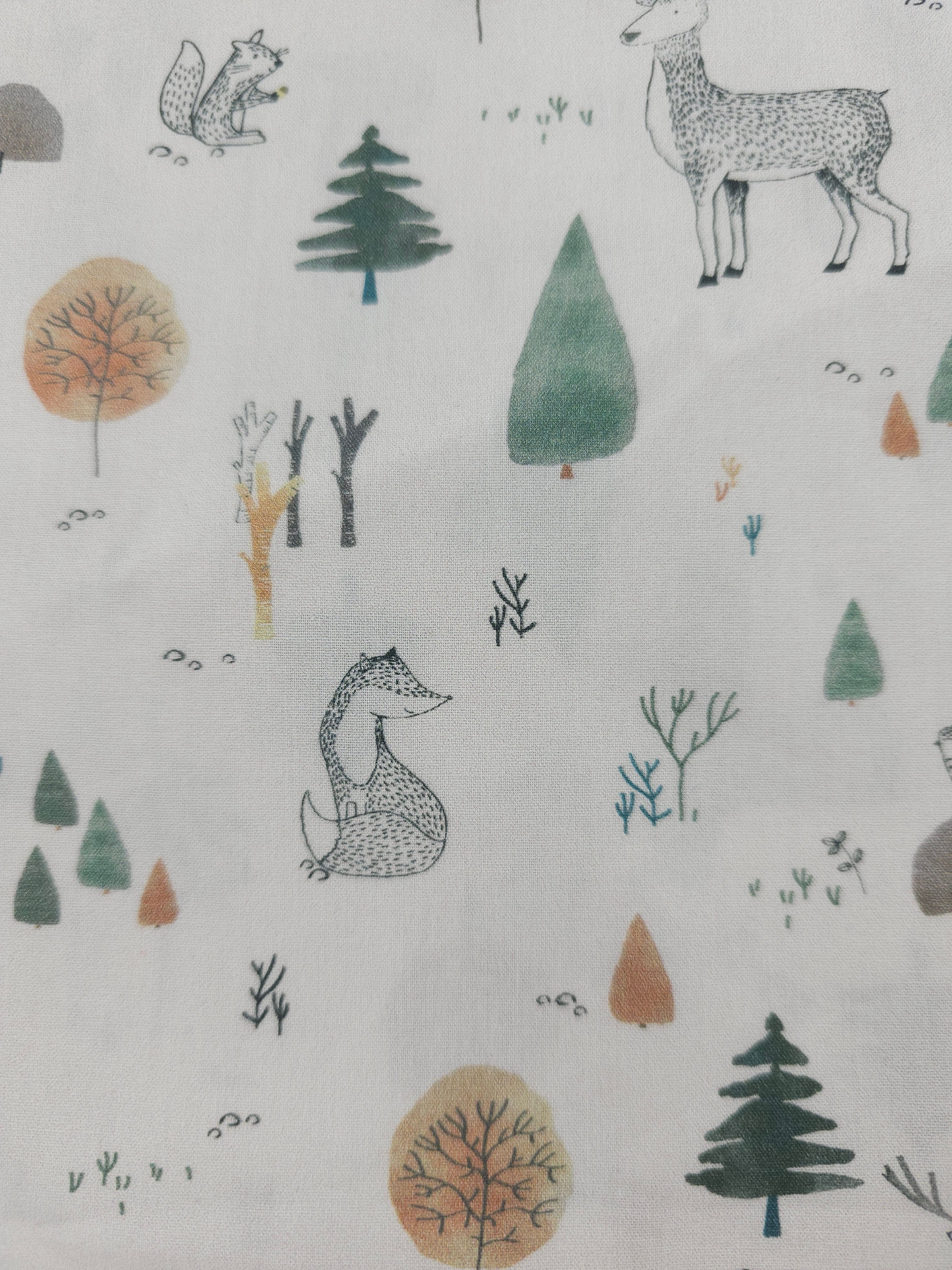 Baby woodland Cotton- 3.5m piece