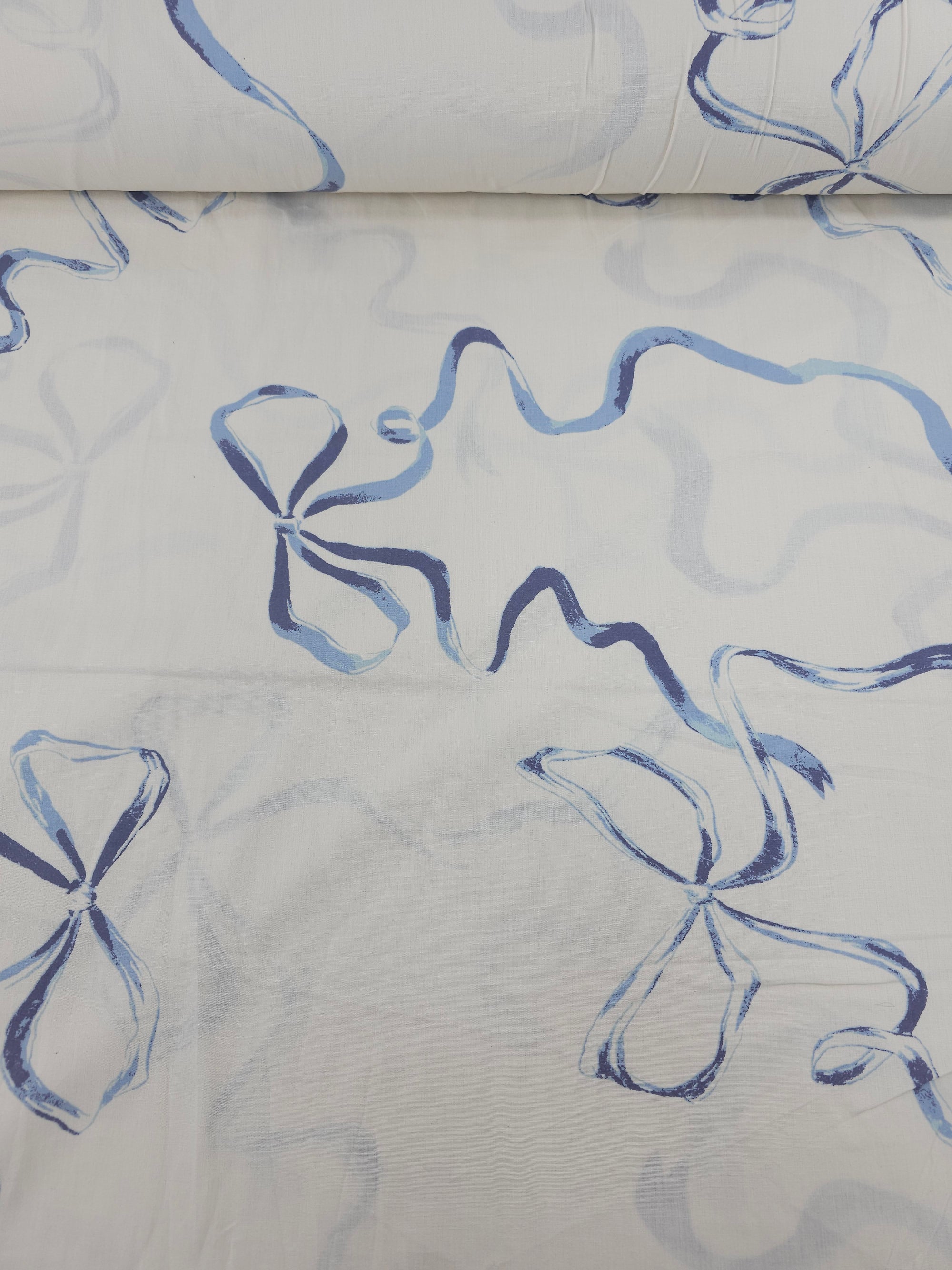 Blue Bow Streamer 100% Cotton 102” - Urban Outfitters *EXTRA WIDE*