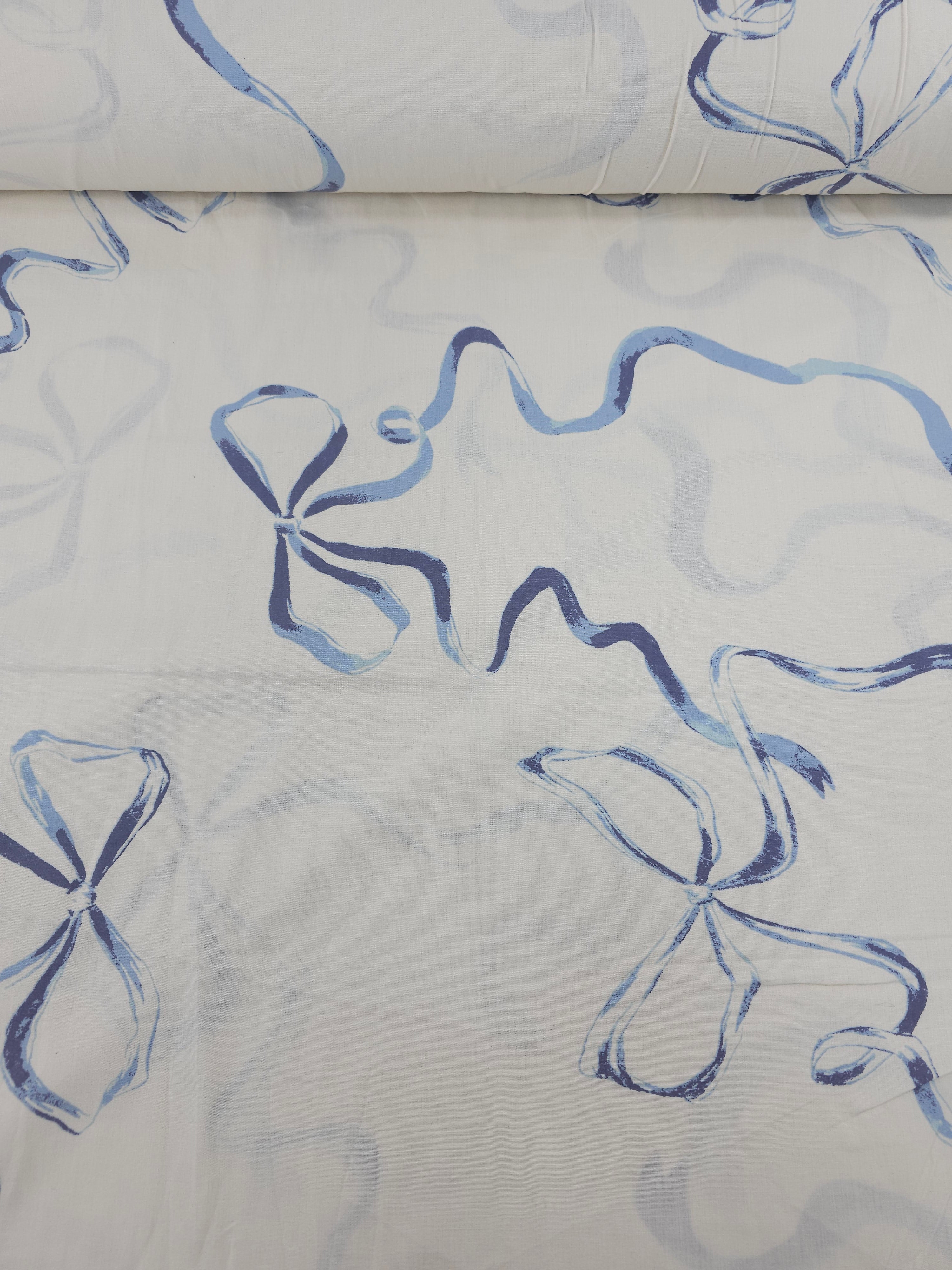Blue Bow Streamer 100% Cotton 102” - Urban Outfitters *EXTRA WIDE*