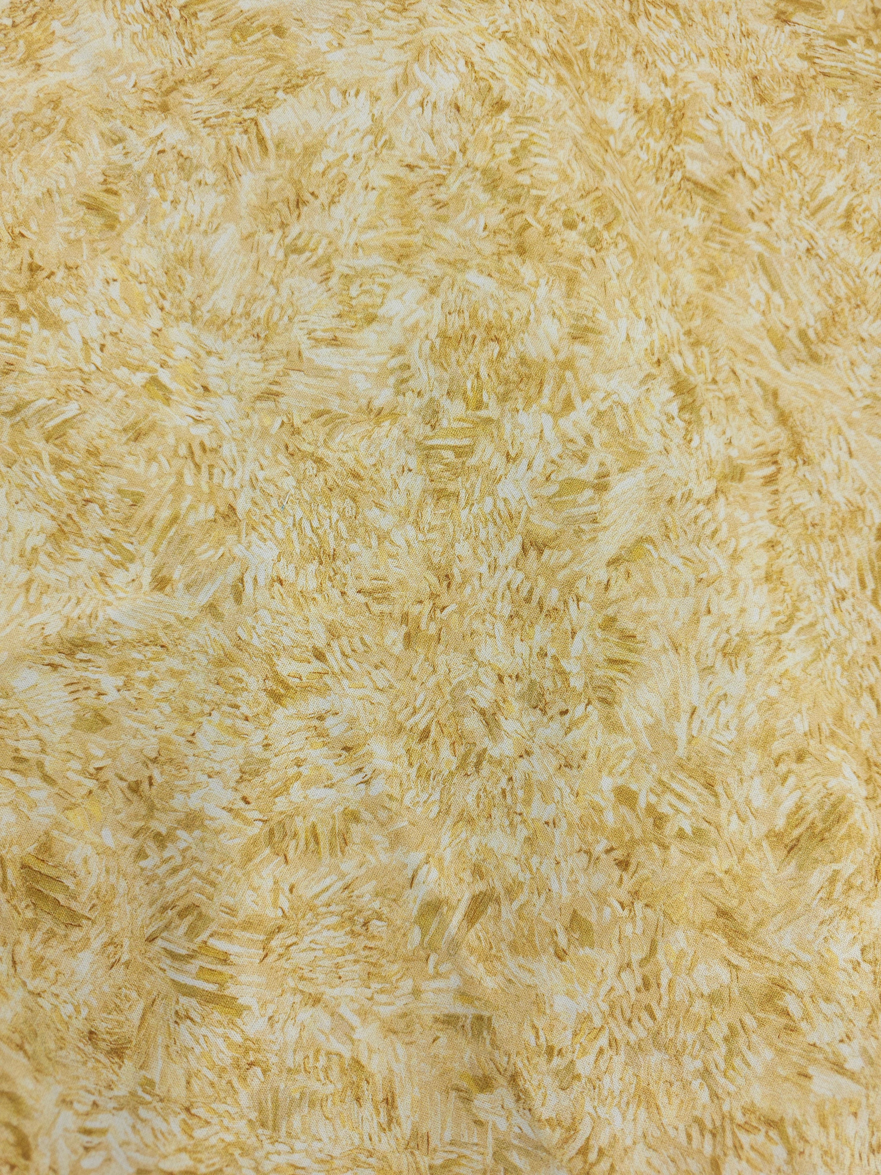 Butter yellow paint Cotton- 2m piece