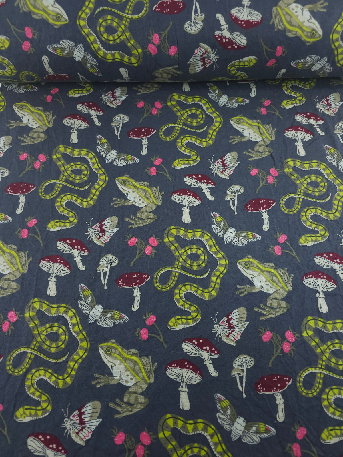 Enchanted Mushroom Forest Lightweight Flannel Cotton