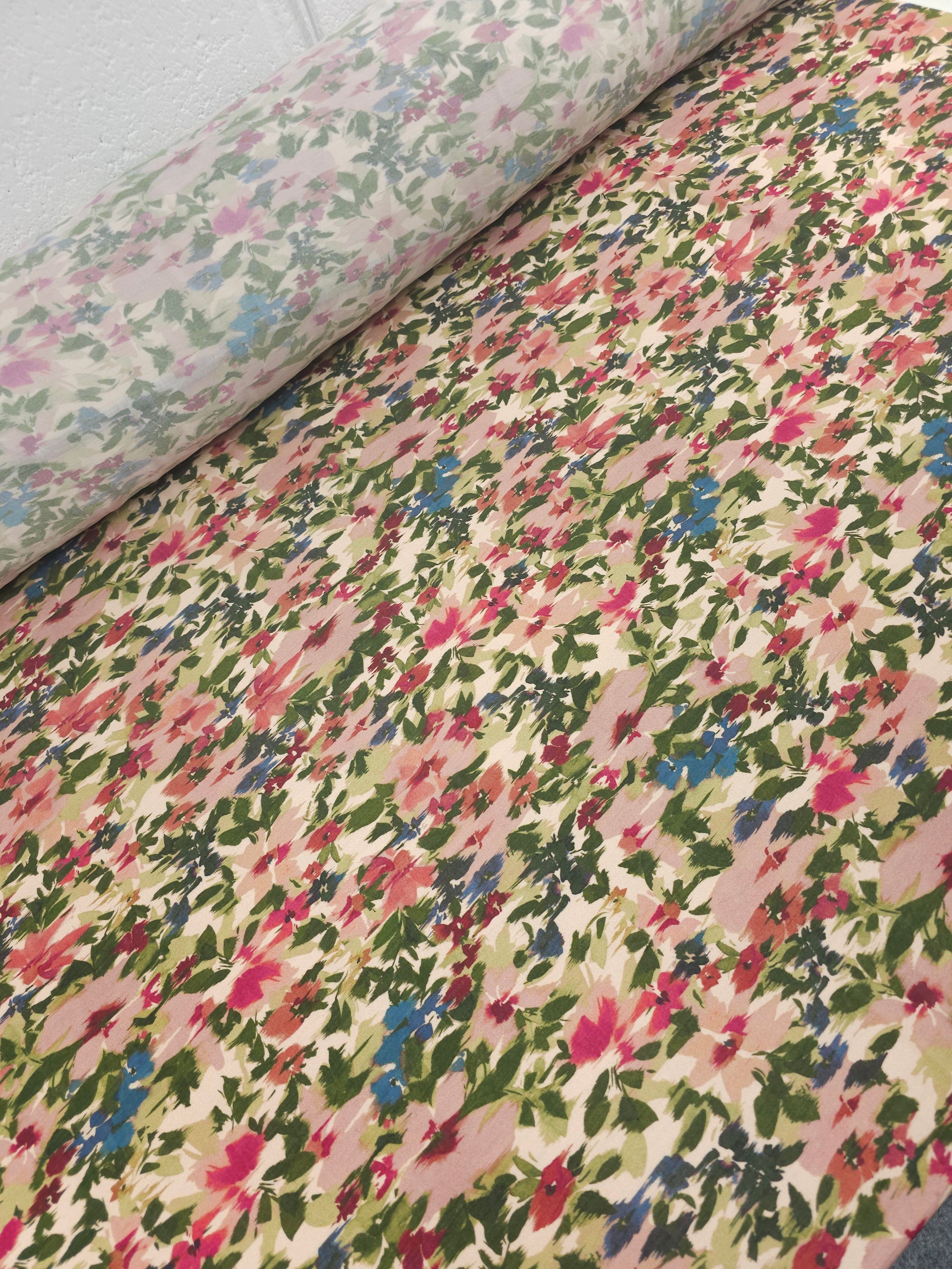 Watercolour Floral Wonder Slinky Rayon Jersey *FARM RIO*