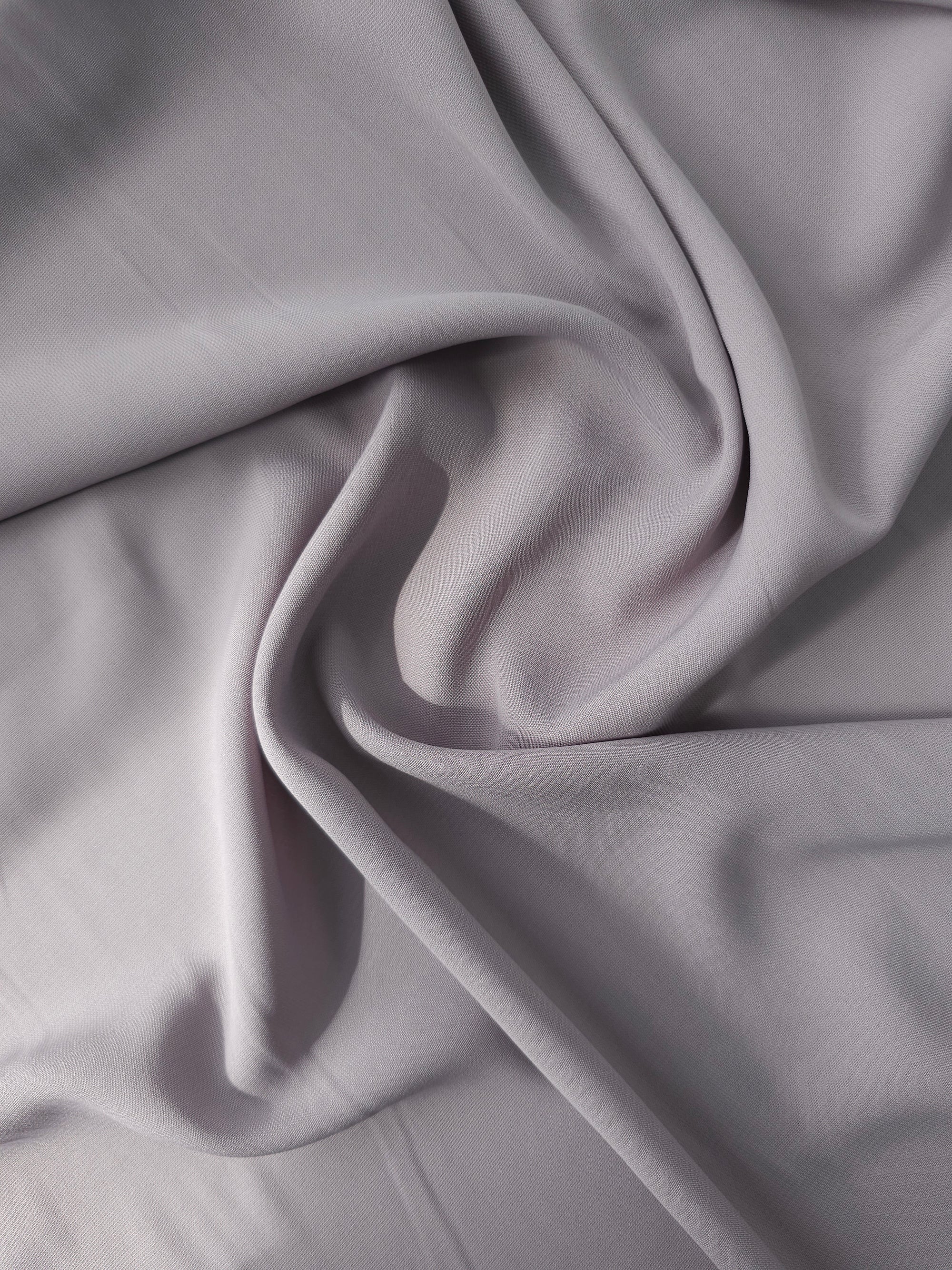 Grey Viscose Crepe