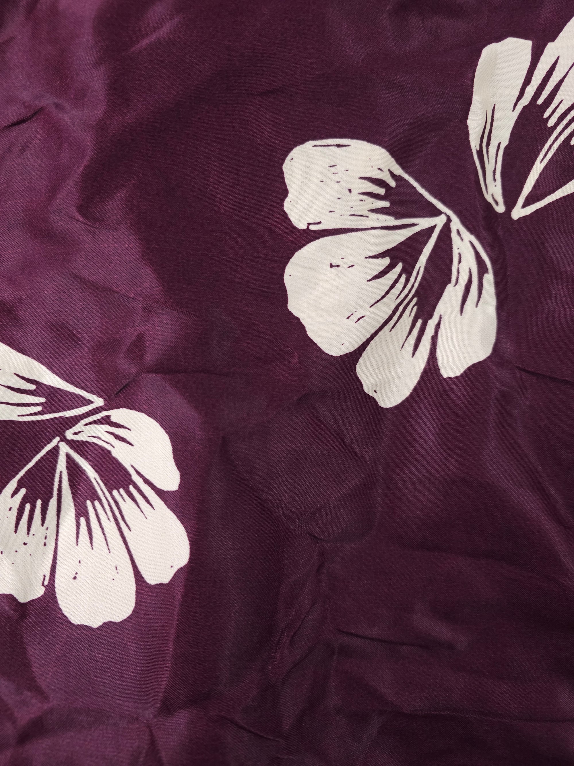 Burgandy petal Viscose sateen- 5m piece