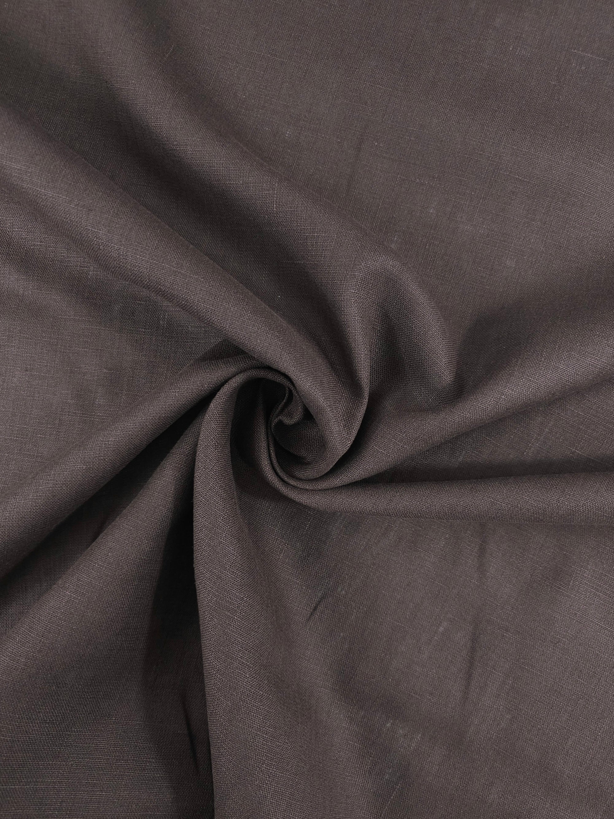 Dark Brown 100% Linen